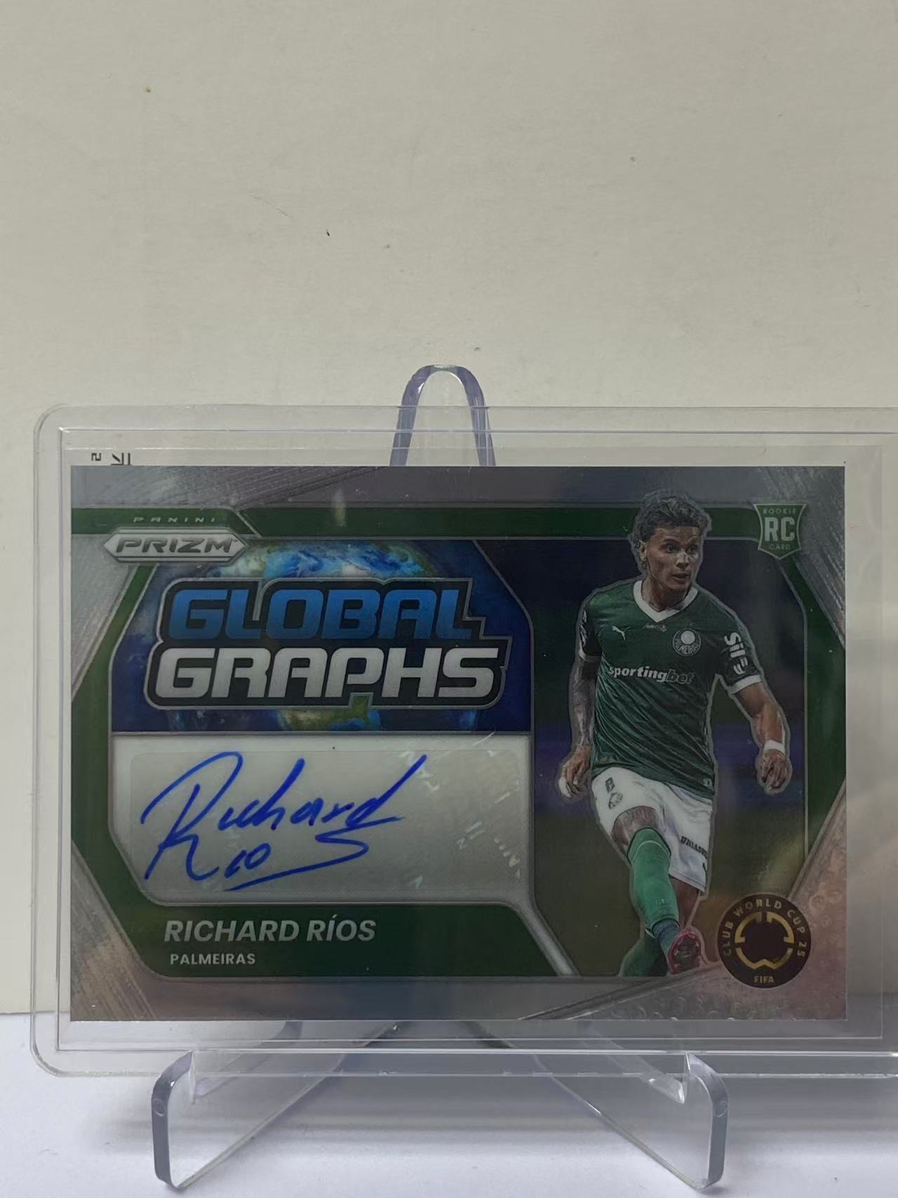 2025 Panini Prizm Richard Rios RC 世俱杯PZ 理查德里奥斯 帕尔梅拉斯 新秀 签字 Global 特卡 全球签 墨迹如图 收藏必备 卡品如图 9527