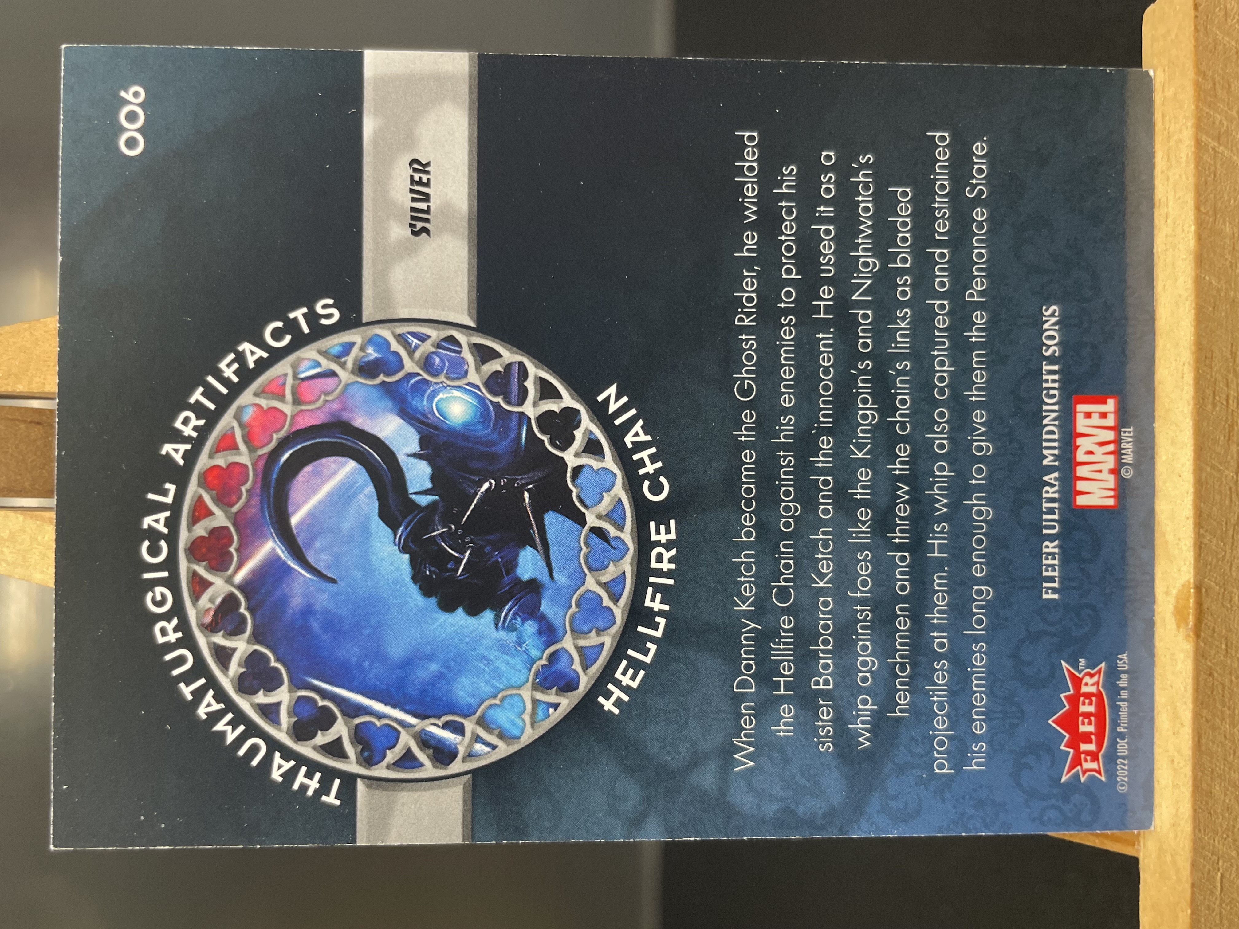 (B7)2022 FLEER MARVEL 漫威 BASE 厚卡 地狱火锁链 实卡好看 收藏凑套必备 卡品如图 !!!