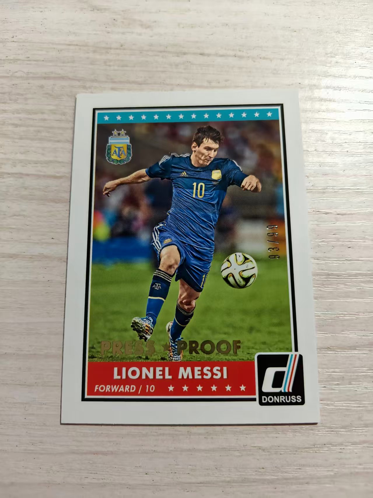 2015 Panini Donruss Lionel Messi 帕尼尼元年杜蕾斯系列 梅西 93/99编 稀有老卡 巴萨 阿根廷 行