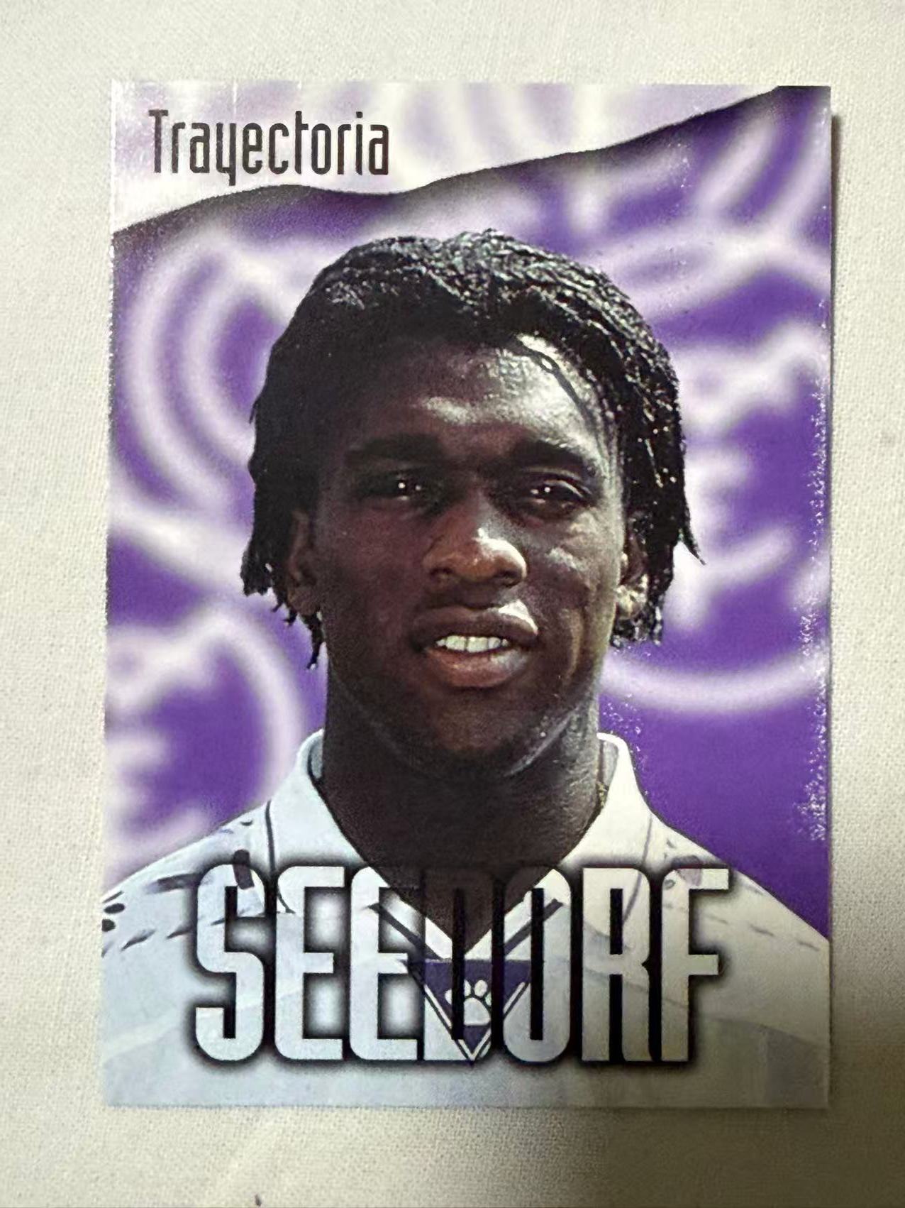 1995 Panini 皇马队卡 Clarence Seedorf 【mxn拍卖】西多夫 30年老卡 荷兰 AC米兰 国际米兰 皇马 阿贾克斯 桑普多利亚 不发到付