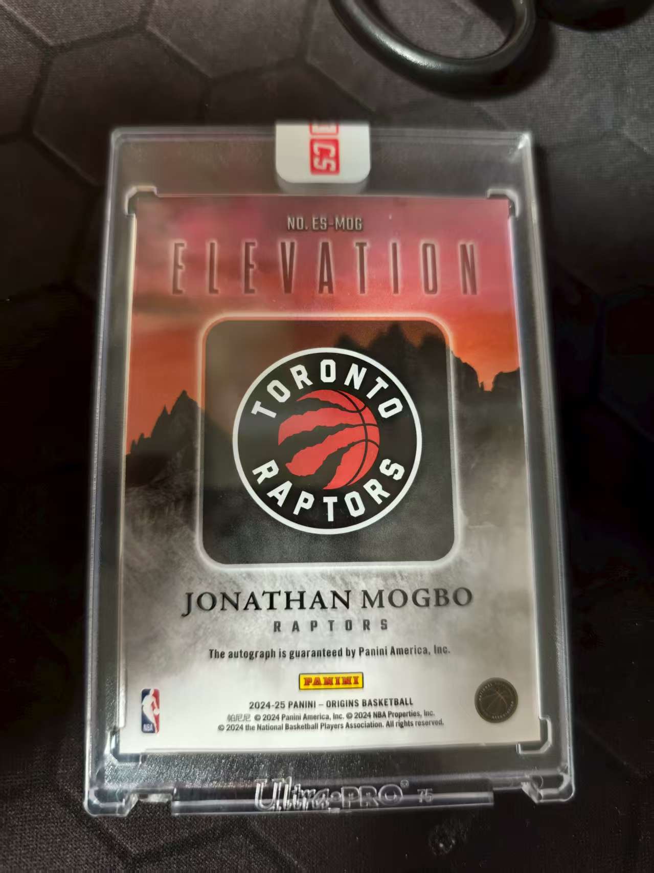 2024-25 Panini Origins Jonathan Mogbo 起源 卡签签字 猛龙 乔纳森莫格博 /49编 新秀RC 交换板换回 原封砖 卡品如图 不累计 顺丰到付 汉堡A24