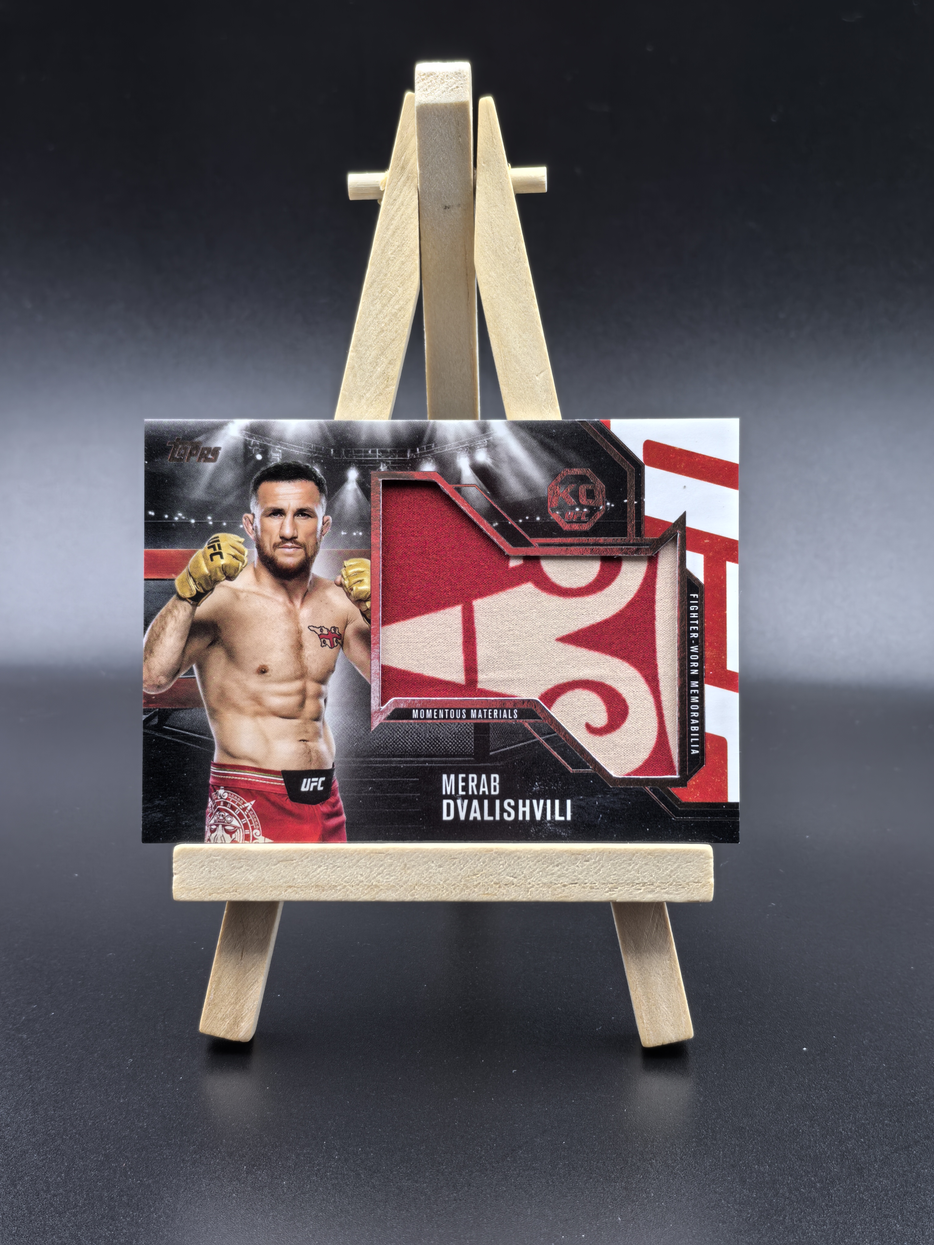 2025 Topps Knockout UFC综合格斗 淘汰盒 Merab Dvalishvili 梅拉布·德瓦利什维利 大窗物料切割 暴力切割 实卡超帅 卡品如图(奶爸)