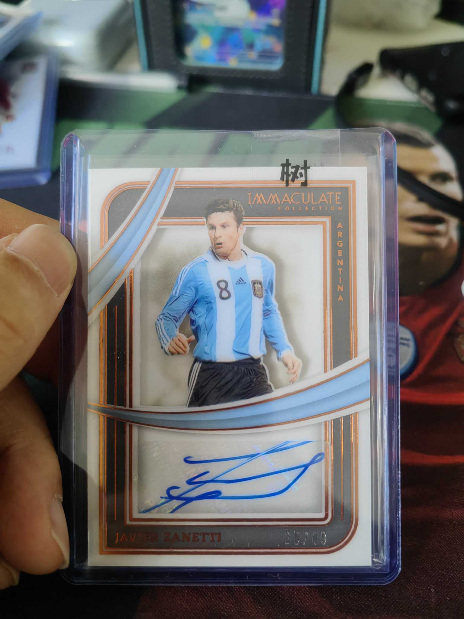 2025 Panini Immaculate 萨内蒂 阿根廷 传奇 萨内蒂 49编签字卡 !!!