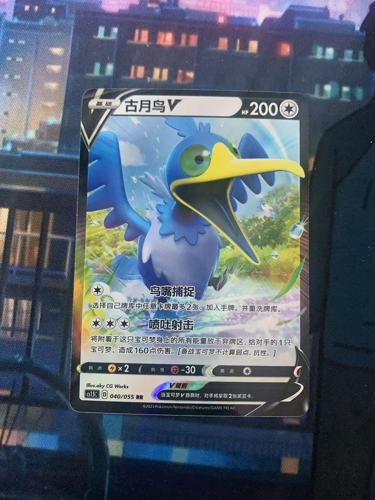 2024 Pokemon TCG 1 古月鸟V chs 宝可梦 简中 木水拍卖第一百八十四期