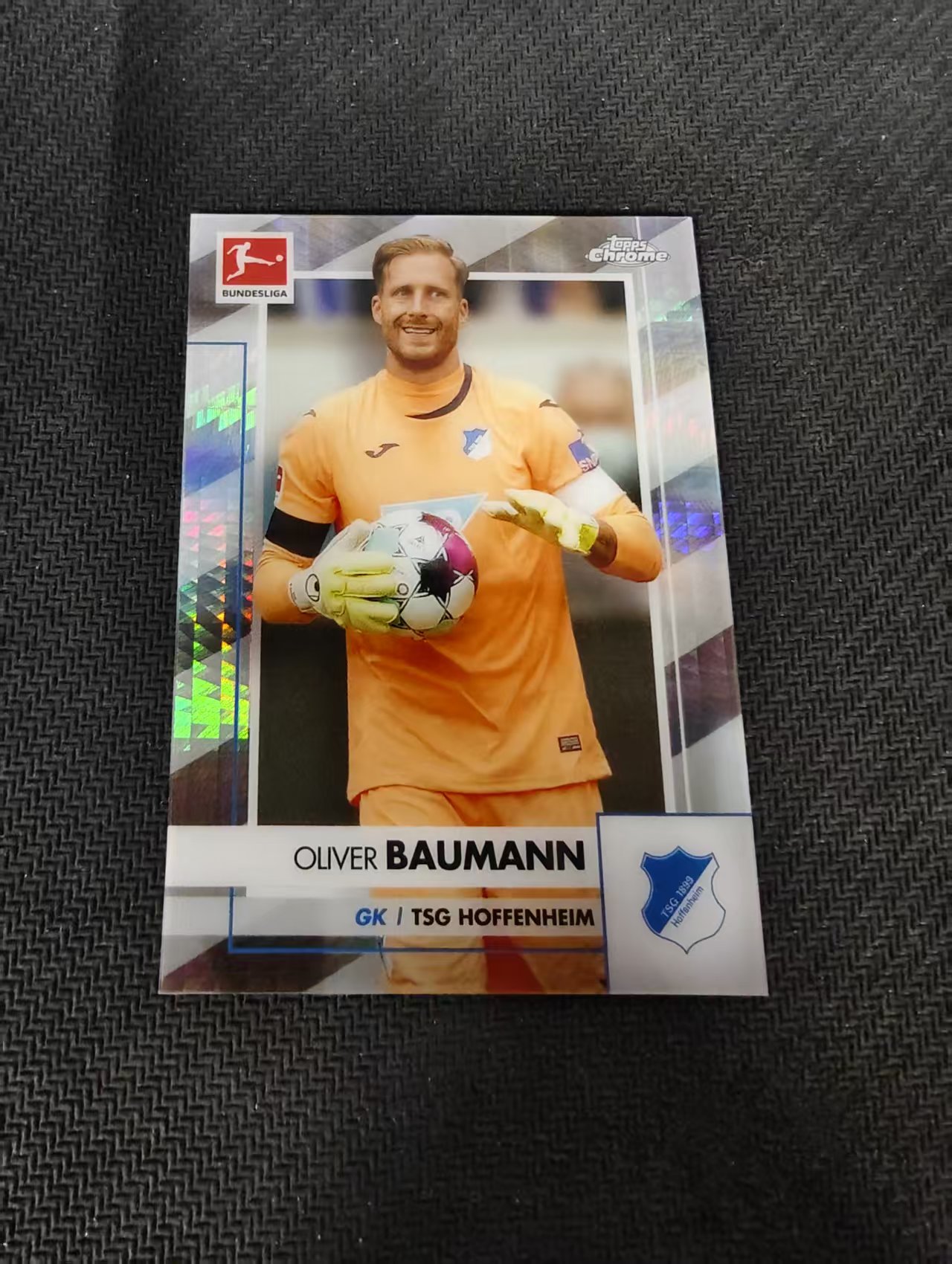 【可合并,不累计】2021 Topps Chrome Oliver Baumann 德甲 霍芬海姆 鲍曼 德国门将 折射 199编 印刷线
