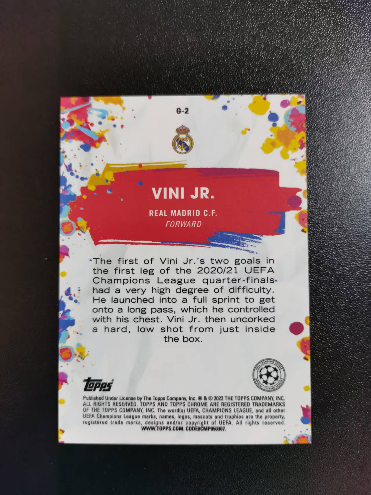 2022 Topps Chrome Vini Jr. 小熊 维尼修斯 皇家马德里 欧冠TC 折射 收藏凑套 卡品如图 免费代拍AKJ