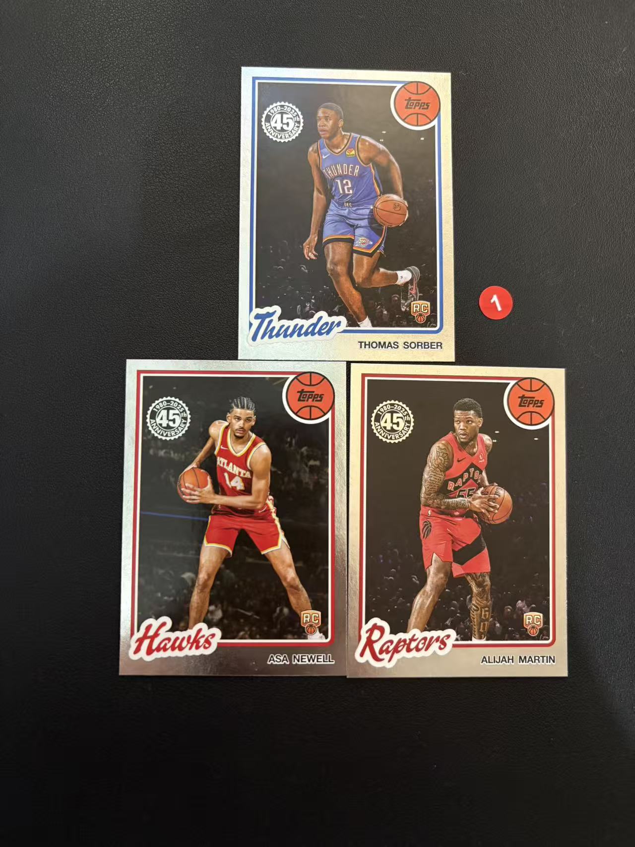 2025 Topps Flagship 3张 新秀 打包 RC 托马斯 索伯 纽厄尔 阿莱贾 马丁 45周年 复古 微瑕 卡品如图 专收必备 N2