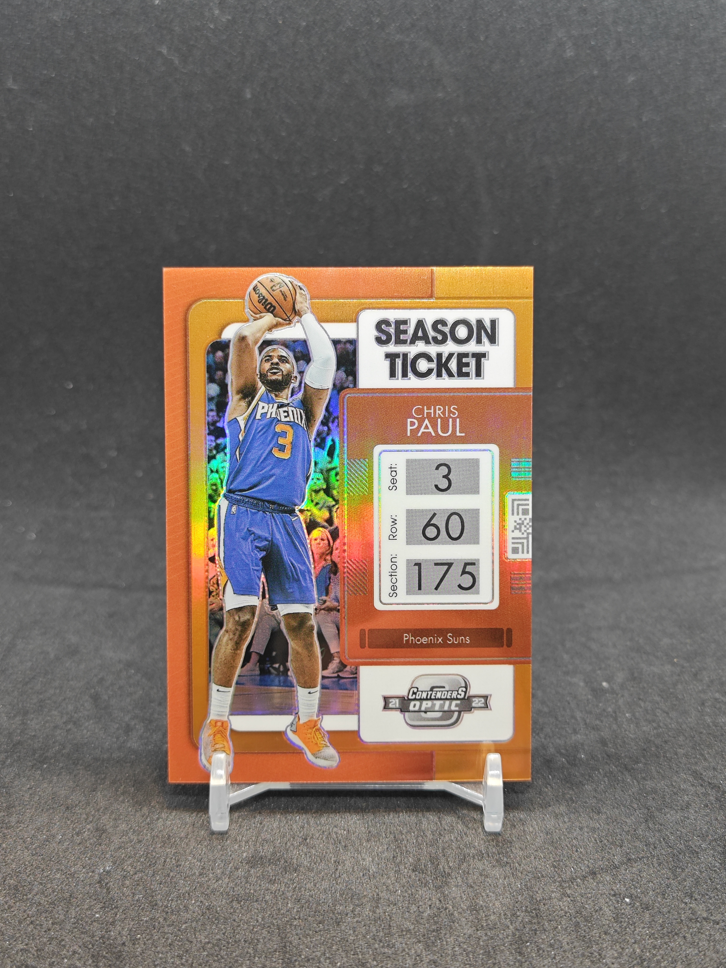 【03/49编 橙折 同背】2022 Panini Contenders 球票OPTIC Base 太阳 克里斯 保罗 Chris Paul