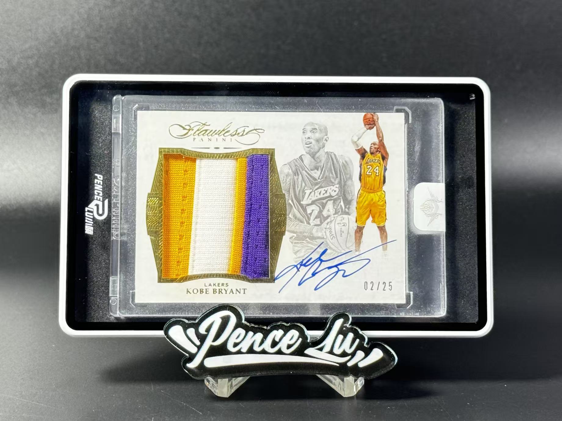 【噴子拍賣】2015-16 panini flawless Kobe Bryant 手提 洛杉磯湖人 科比 布萊恩特 元年SS 大窗 patch 簽字 25編 金版 PA 卡簽 科比唯一一版SS 大hit卡 原封磚 送訂制殼 上海王