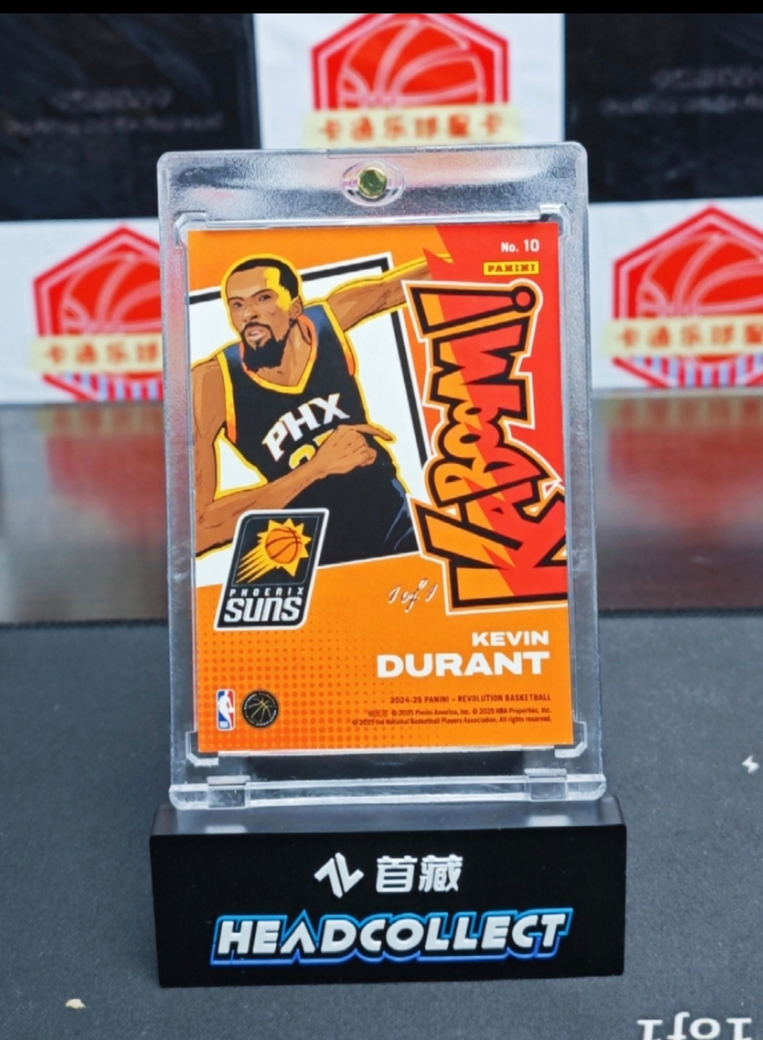 202425 Panini Revolution Kevin Durant 【橙子】凯文 杜兰特 太阳 Kaboom 绿卡崩 1/1 卡爆