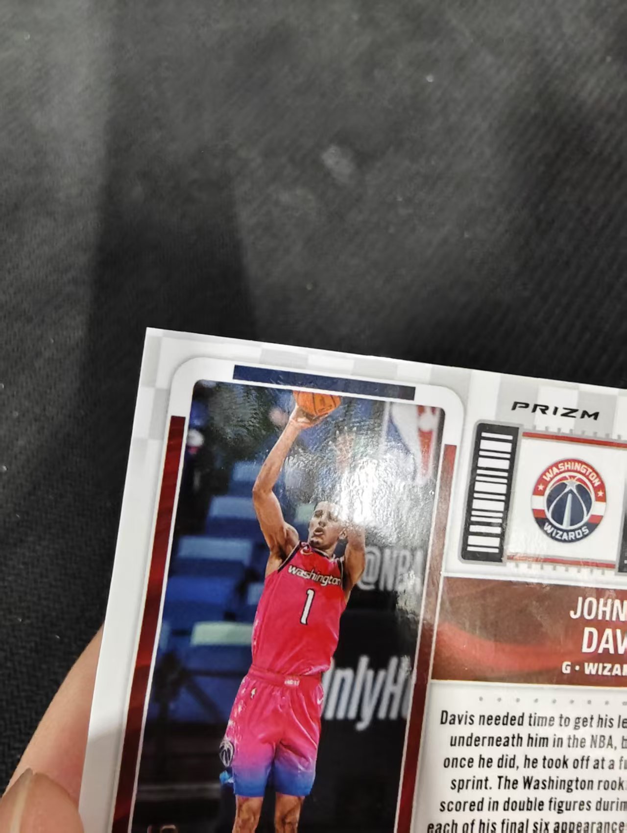 【汽水拍卖】2022-23 Panini Contenders Optic Johnny Davis RC 约翰尼 戴维斯 奇才 球票OP 新秀 粉折 75编 微瑕如图