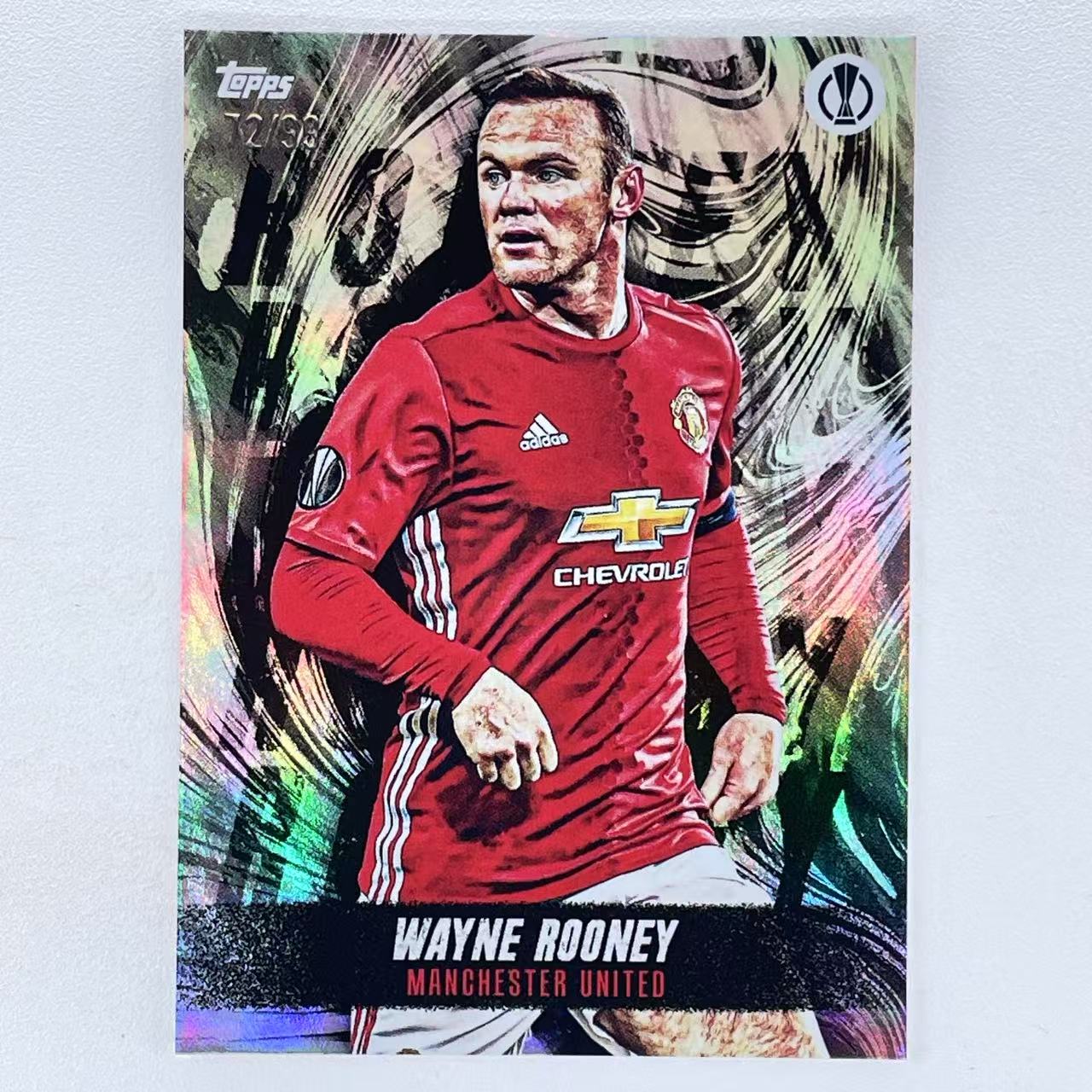 X 2021-22 Topps Jude Bellingham Platinum Wayne Rooney 韦恩 鲁尼 鲁小胖 曼联 英格兰 欧冠贝林厄姆白金盒 99编 银折 折射 轻印如图 美#