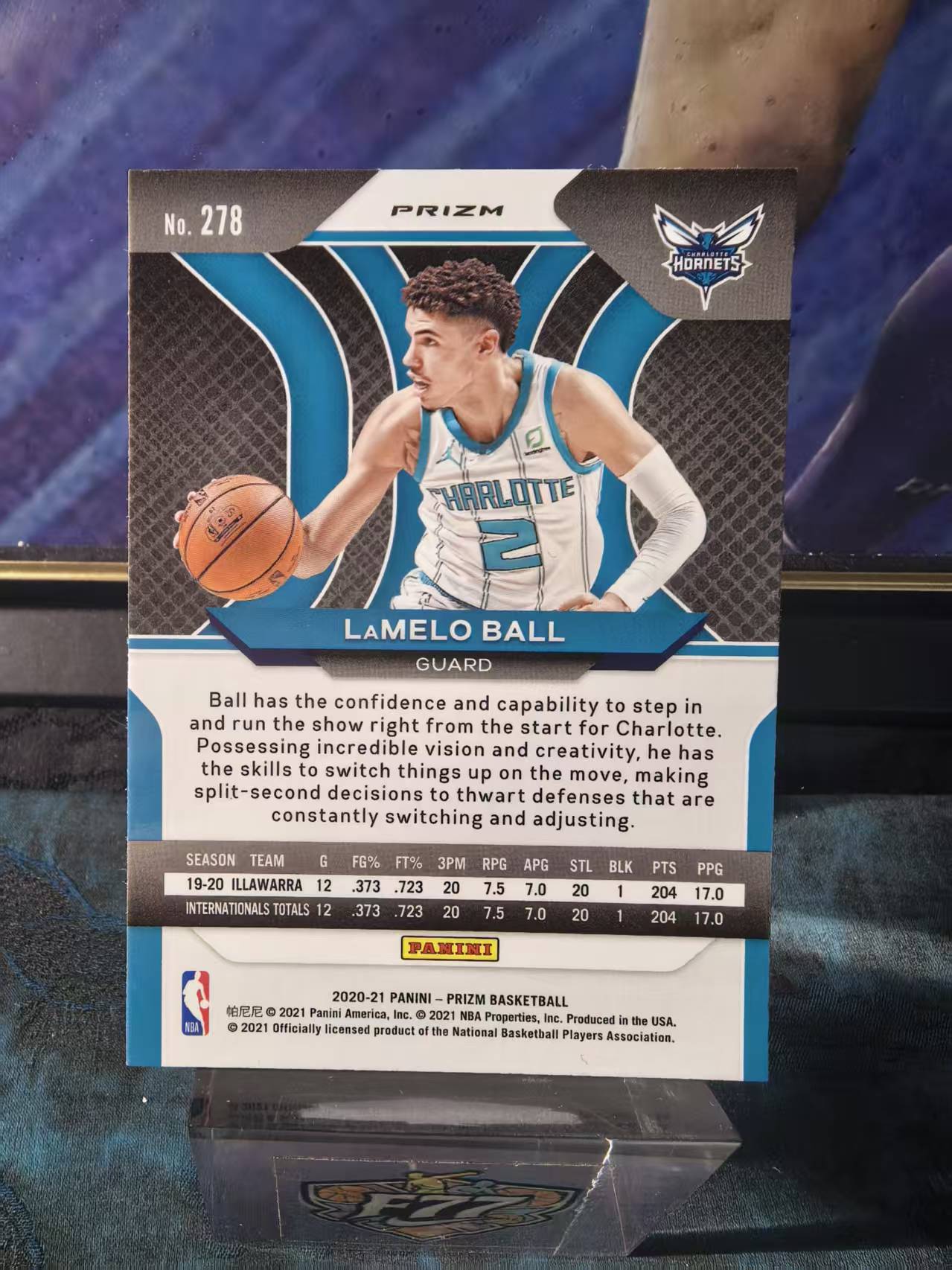 2020-21 Panini Prizm LaMelo Ball Pz 黄蜂 新秀RC 拉梅洛 鲍尔 三球 银折 正银折 base 值得珍藏 凑套 微瑕 收藏必备 狗夏