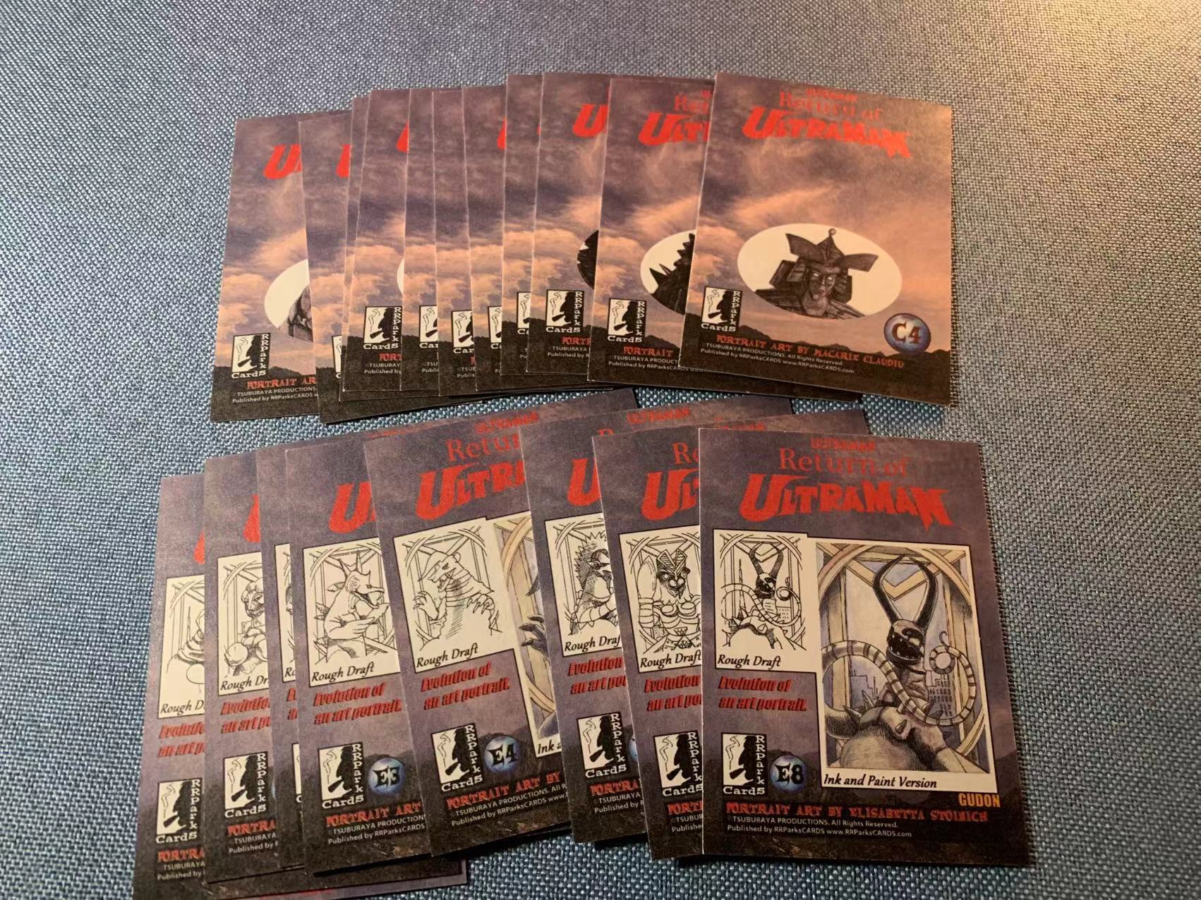 (詹叔代拍)RRParks 奥特曼 Ultraman 多张lot打包 怪兽 圆谷社授权 官方正版 不保卡品 一图打包 卡品如图 顺丰寄付