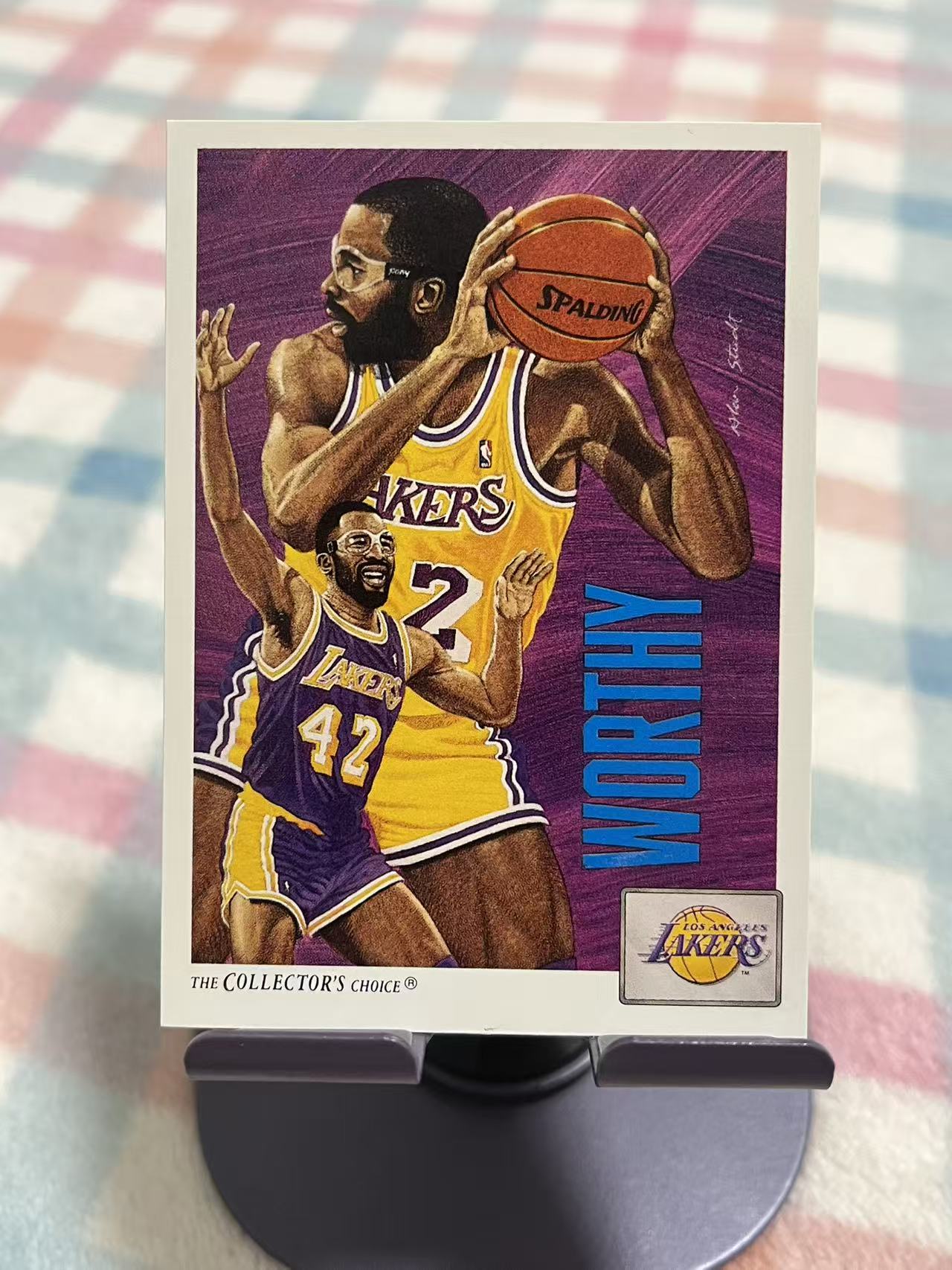 1991 Upper Deck THE COLLECTOR'S CHOICE James Worthy 詹姆斯 沃西 眼镜蛇【油画 老人 老卡 老特】湖人 #7009