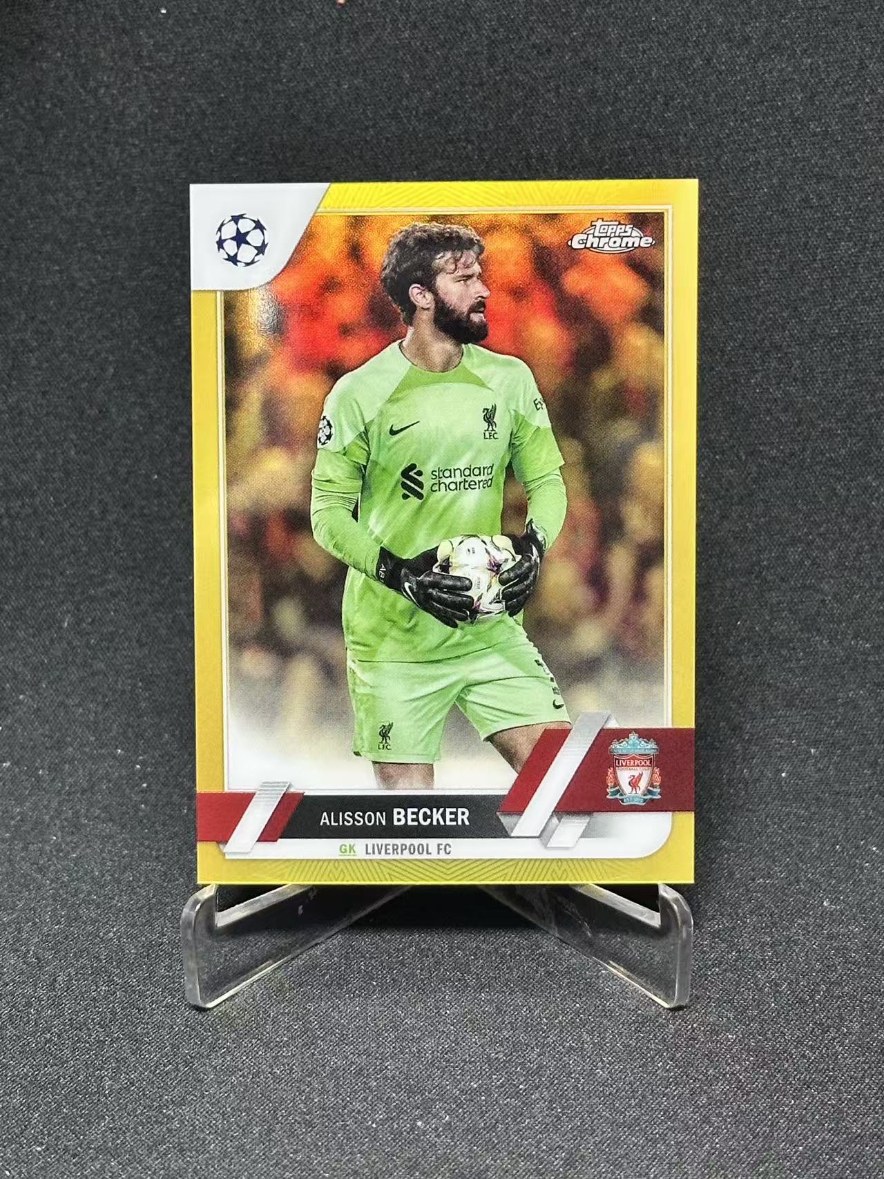 2023 Topps Chrome Alisson Becker 【哆哆卡社】阿利松·贝克尔 50编 低编 金折 chrome精品 欧冠 卡品如图