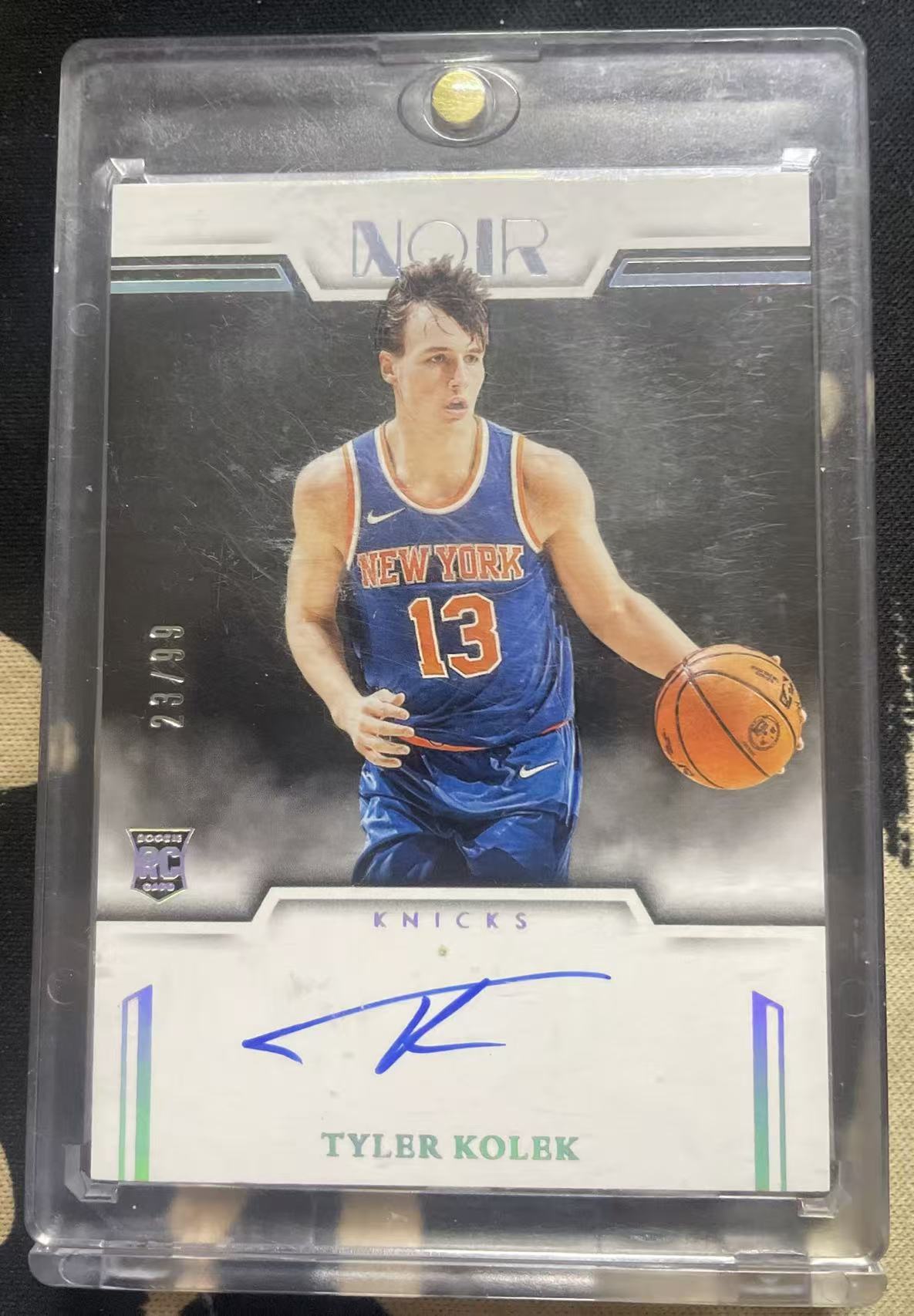 2024-25 Panini Noir Tyler Kolek 泰勒·科勒克 尼克斯 诺尔 rc 新秀年 新季可期 签字 卡签 99编 值得收藏(猴子卡社)