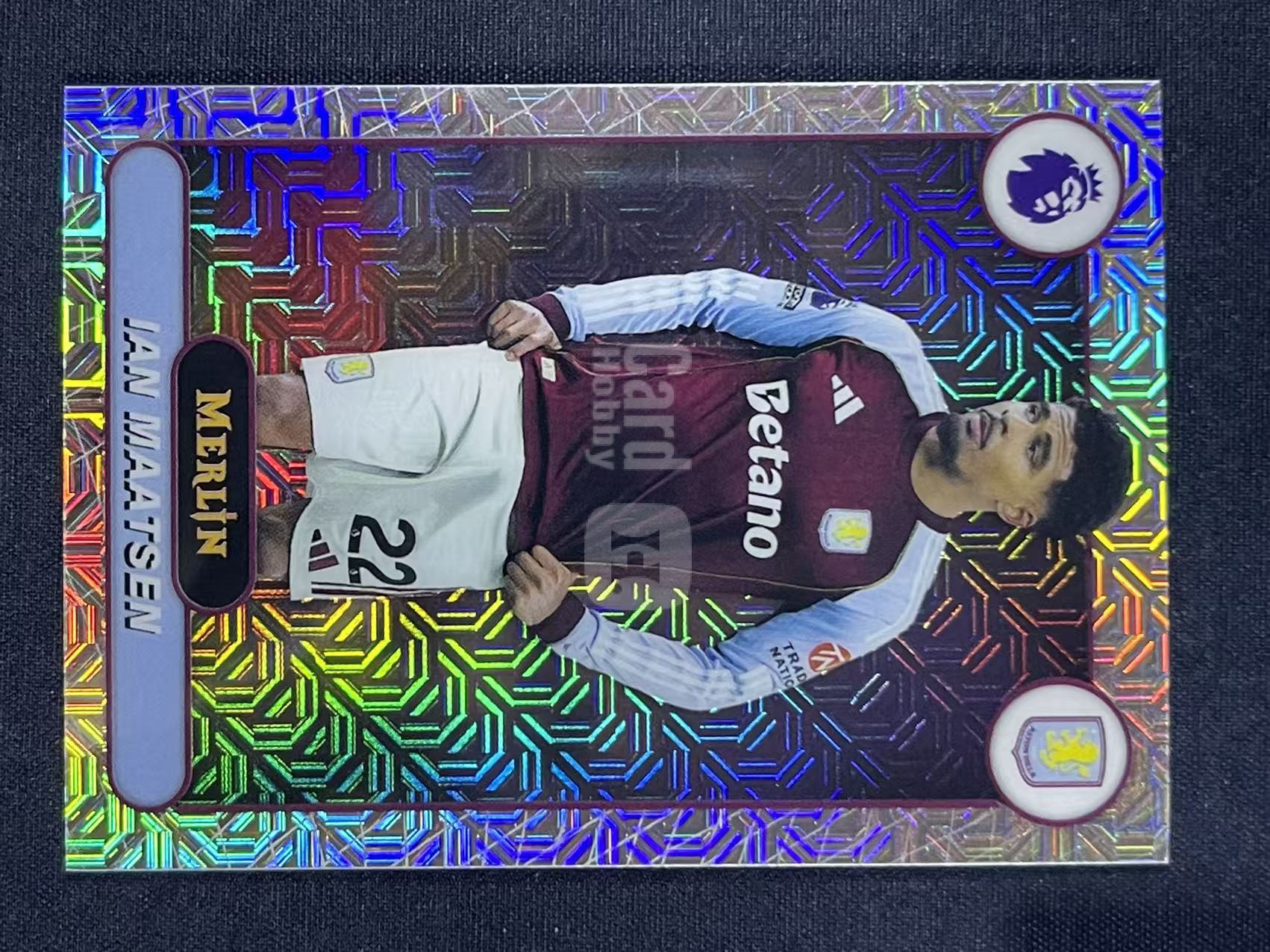 2026 Topps Premier Merlin Ian Maatsen #21 马特森 荷兰 Aston Villa伯恩茅斯 Mojo折 折射   卡品如图