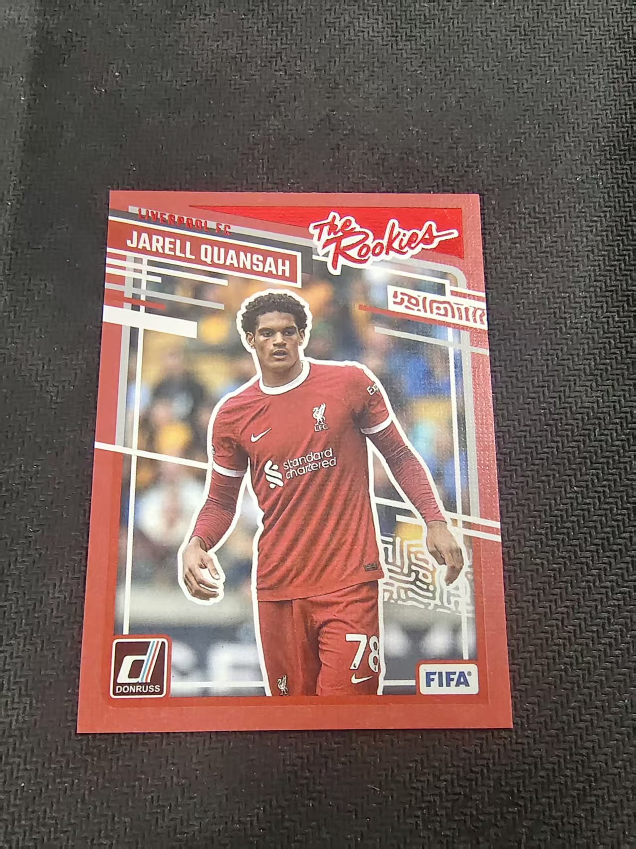 【可合并,不累计】2023-24 Panini Donruss Jarell Quansah RC 杜蕾斯 利物浦 夸安萨 特卡 划痕 边角瑕疵 #16