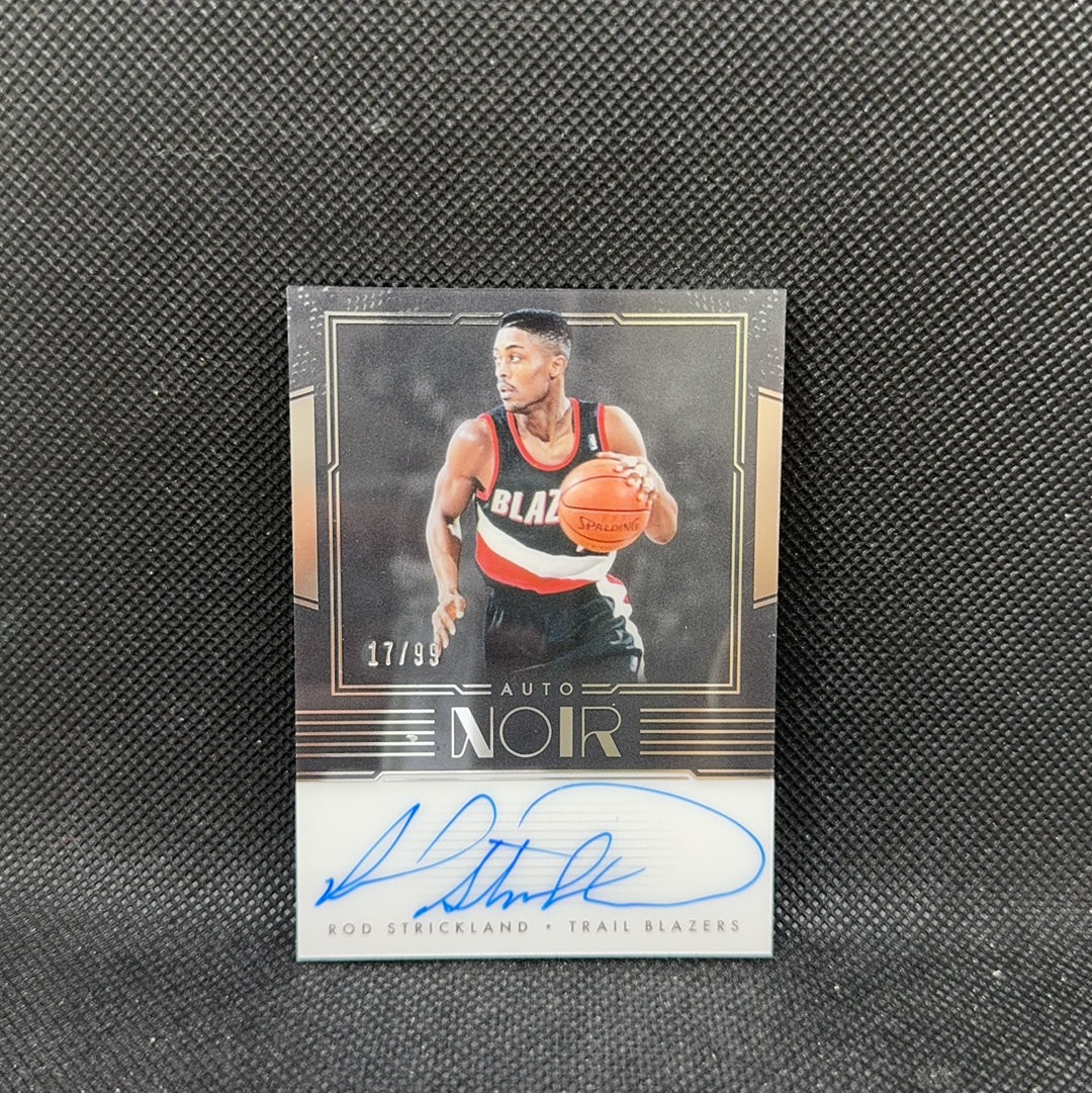 【Roseee代卖】2017-18 Panini Noir Rod Strickland 诺尔 开拓者 罗德斯克里克兰 99编 签字 2六月初