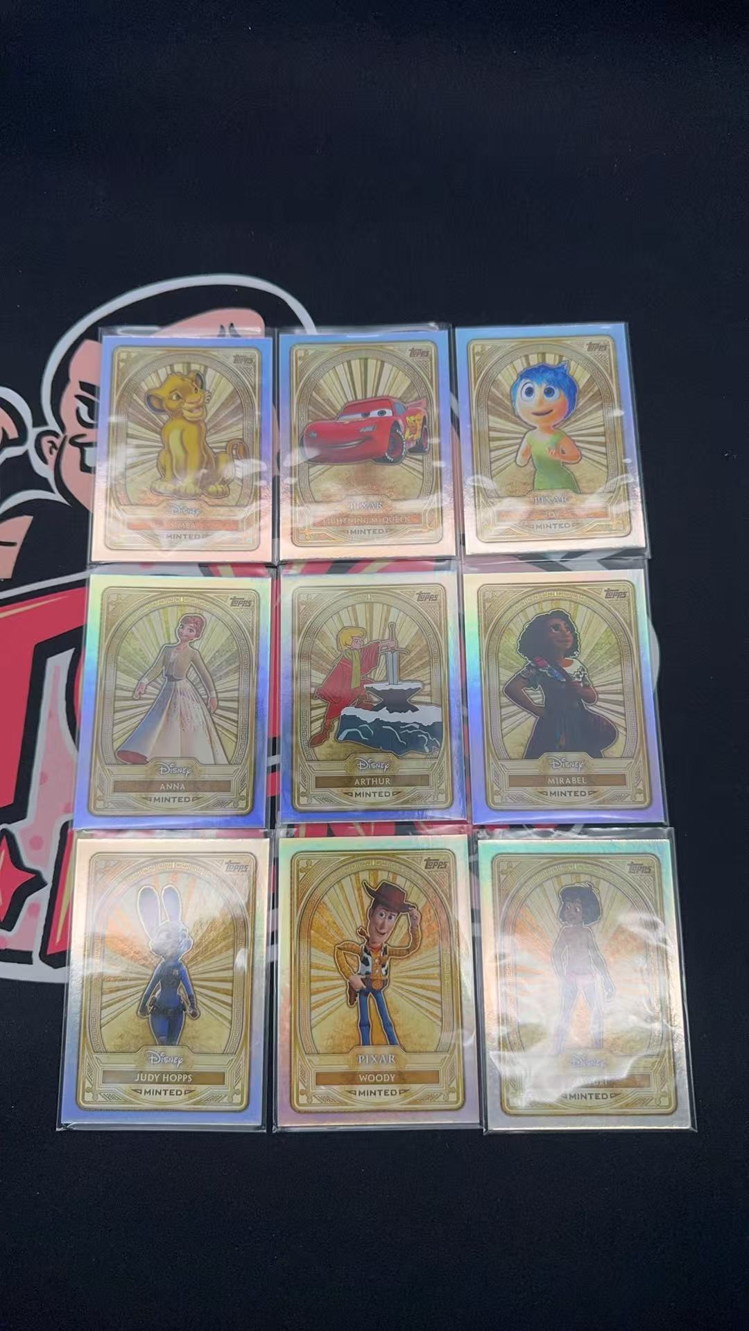 【玩具坑】2025 Topps Disney Mint 迪士尼 TC 皮克斯经典 base 金版本 银折 9张打包