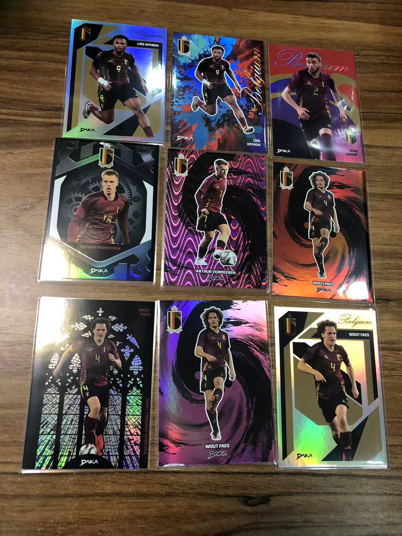 2025 DAKA JSY-10 VERMEEREN 达咖 比利时国家队盒 费尔梅伦 等好人 9张全部带编 打包LOT 卡品不保4【ZYP代拍】R586
