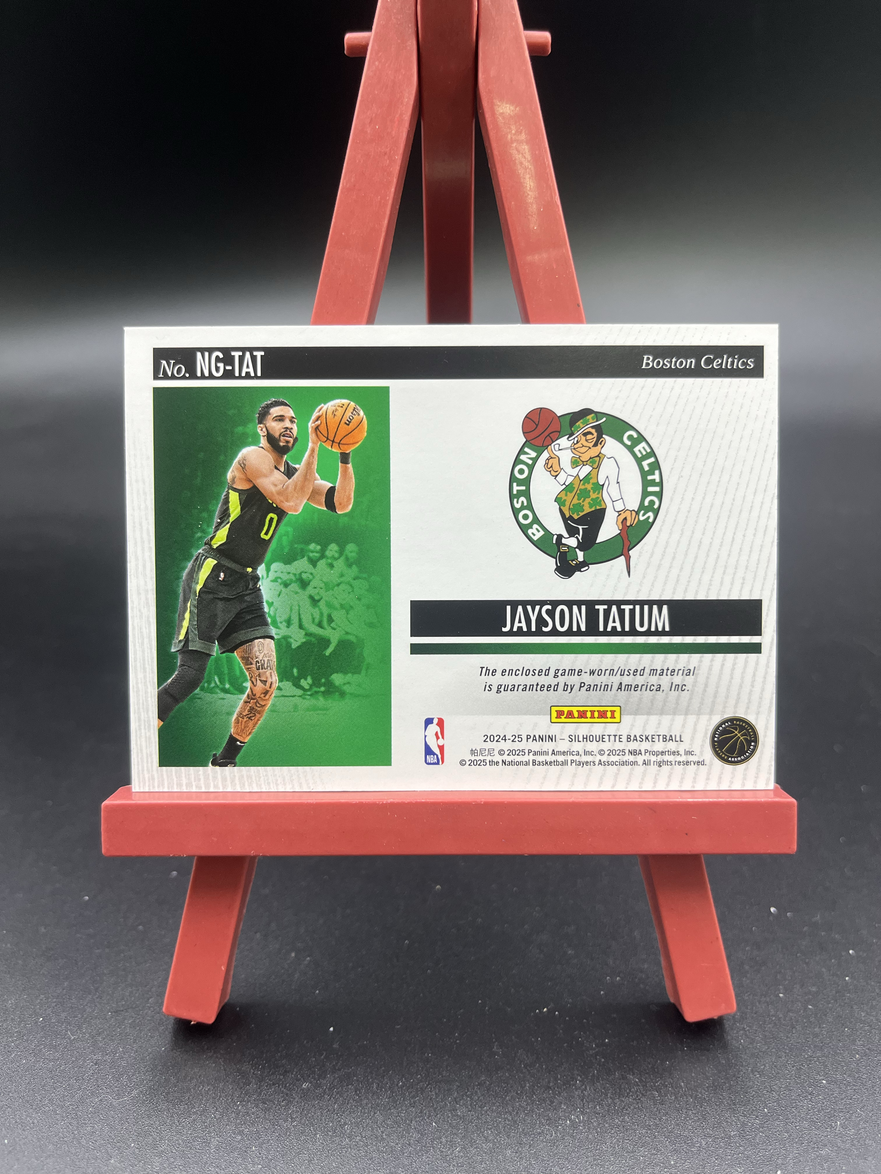 2024-25 Panini Silhouette Jayson Tatum 剪影 杰森 塔图姆 獭兔 凯尔特人 球衣物料切割 GU亲穿落场 GEAR 卡品如图【优质物料专场】04WZ