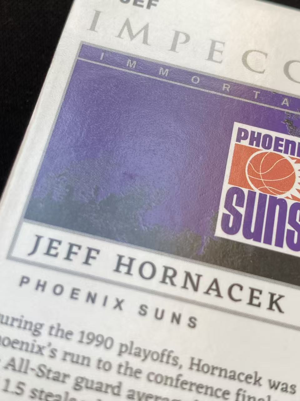 2023-24 Panini Impeccable Jeff Hornacek 小真金 太阳 杰夫霍纳塞克 签字 卡签 25编【king#63】瑕疵如图