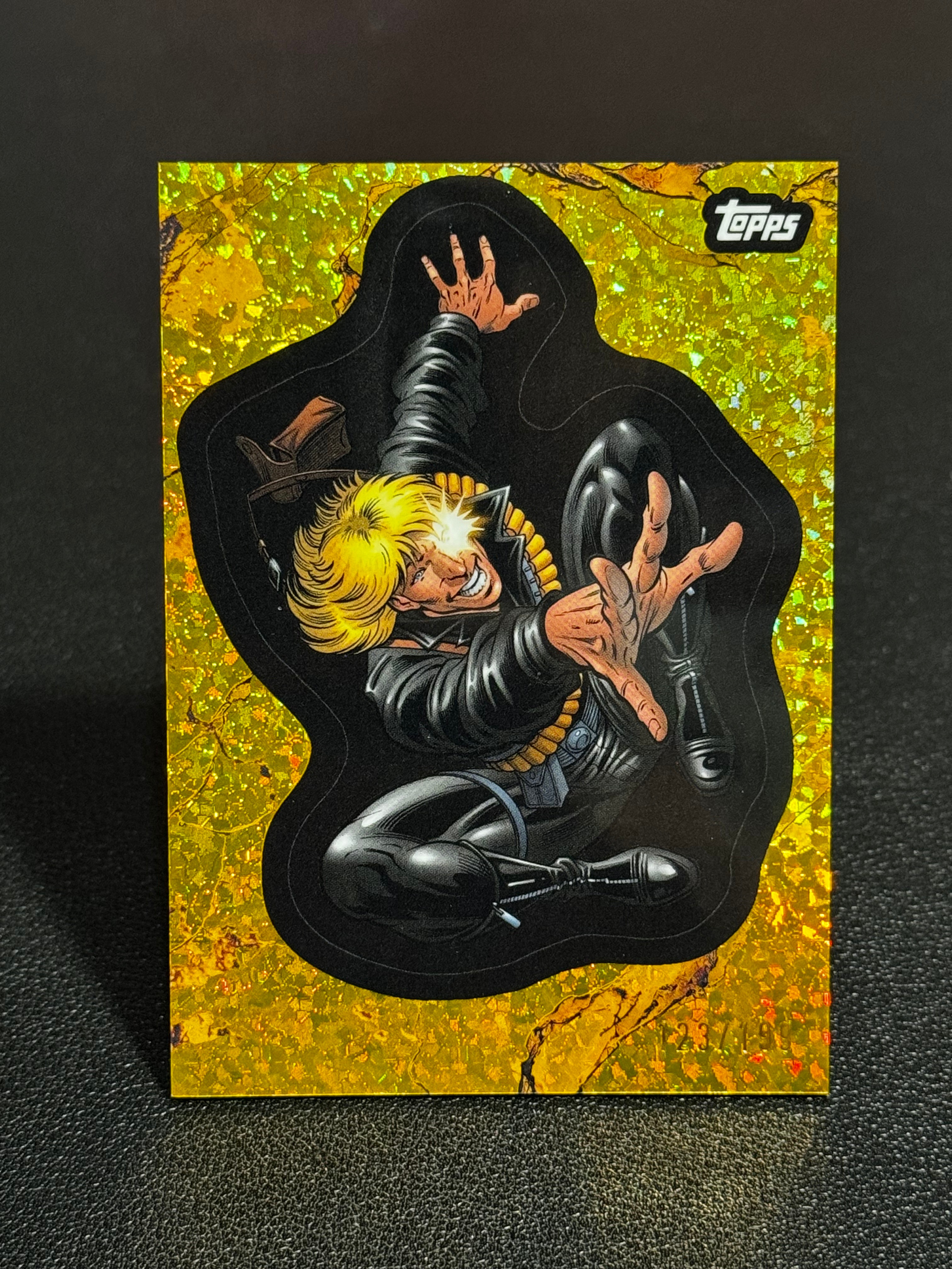 2025 Topps Marvel (MCU) Comic Book Heroes 1975 黄金年代 漫威 金折 碎闪折 199编 Longshot 远射 #79 LWDG