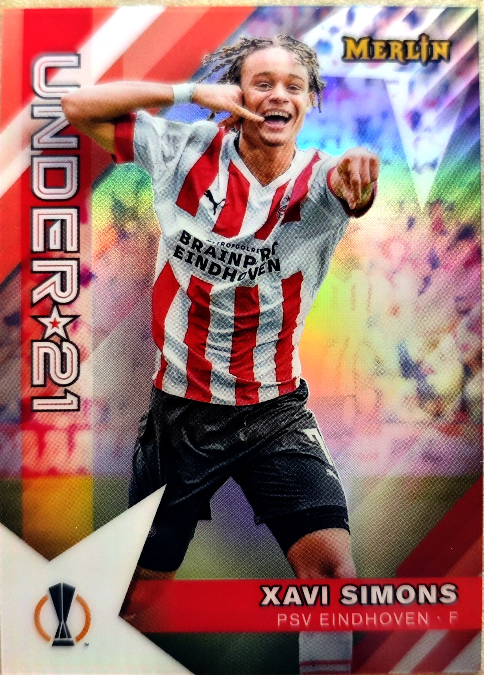 2023-24 Topps Merlin Xavi 梅林 哈维 西蒙斯 埃因霍温 under*21 特卡 银折 收藏必备 不保卡品
