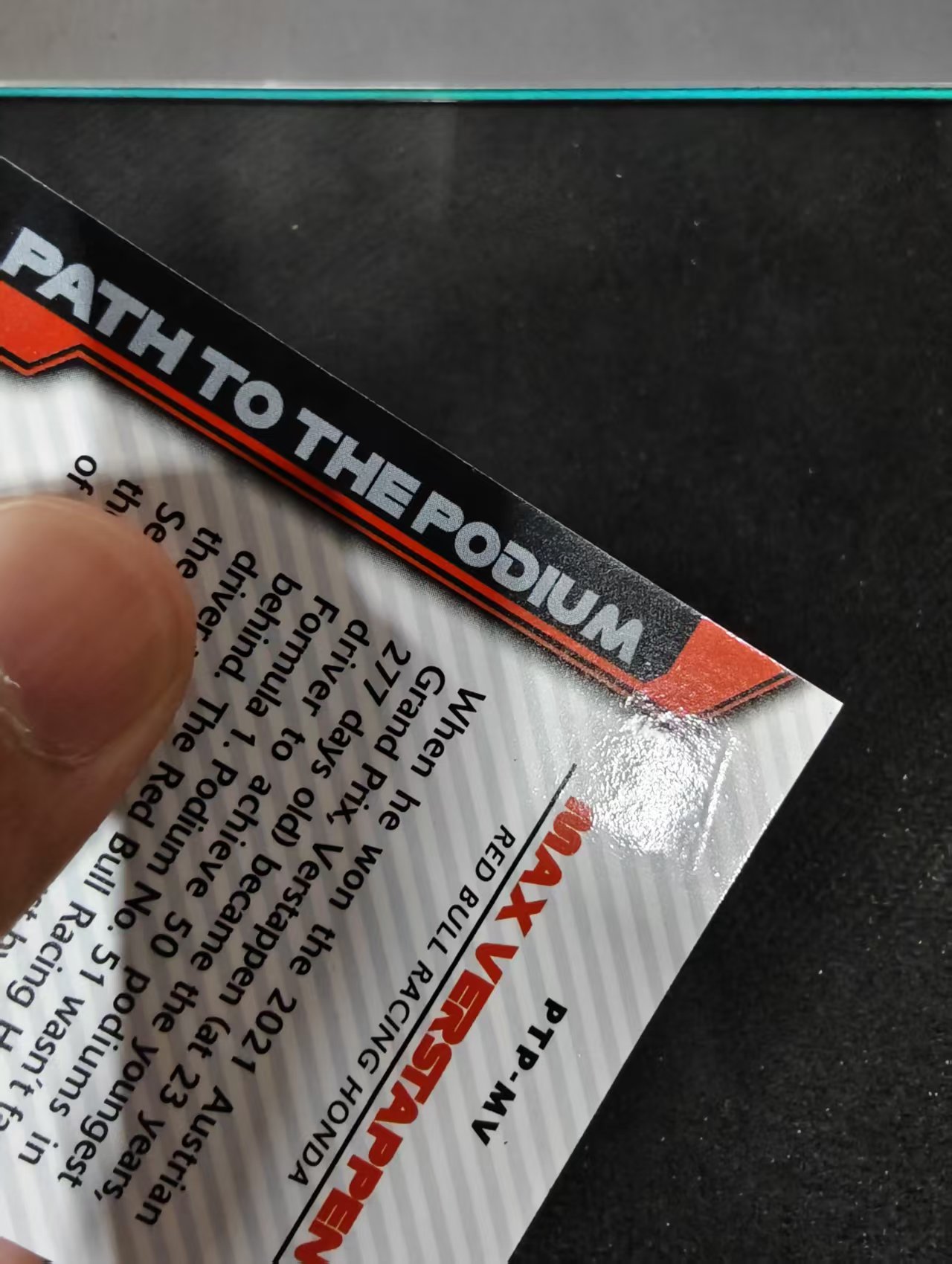 2021 TOPPS F1 CHROME Max Verstappen 红牛 维斯塔潘 银折 the podium特卡 边角瑕疵 #MV