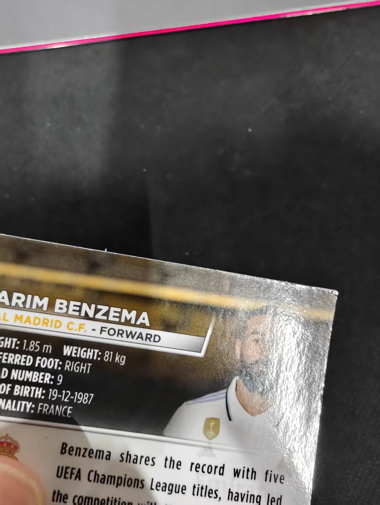 【可合并,不累计】2023 Topps Stadium Club Chrome Karim Benzema 本泽马 皇马 欧冠 竞技场 不保卡品 介意勿拍 #3