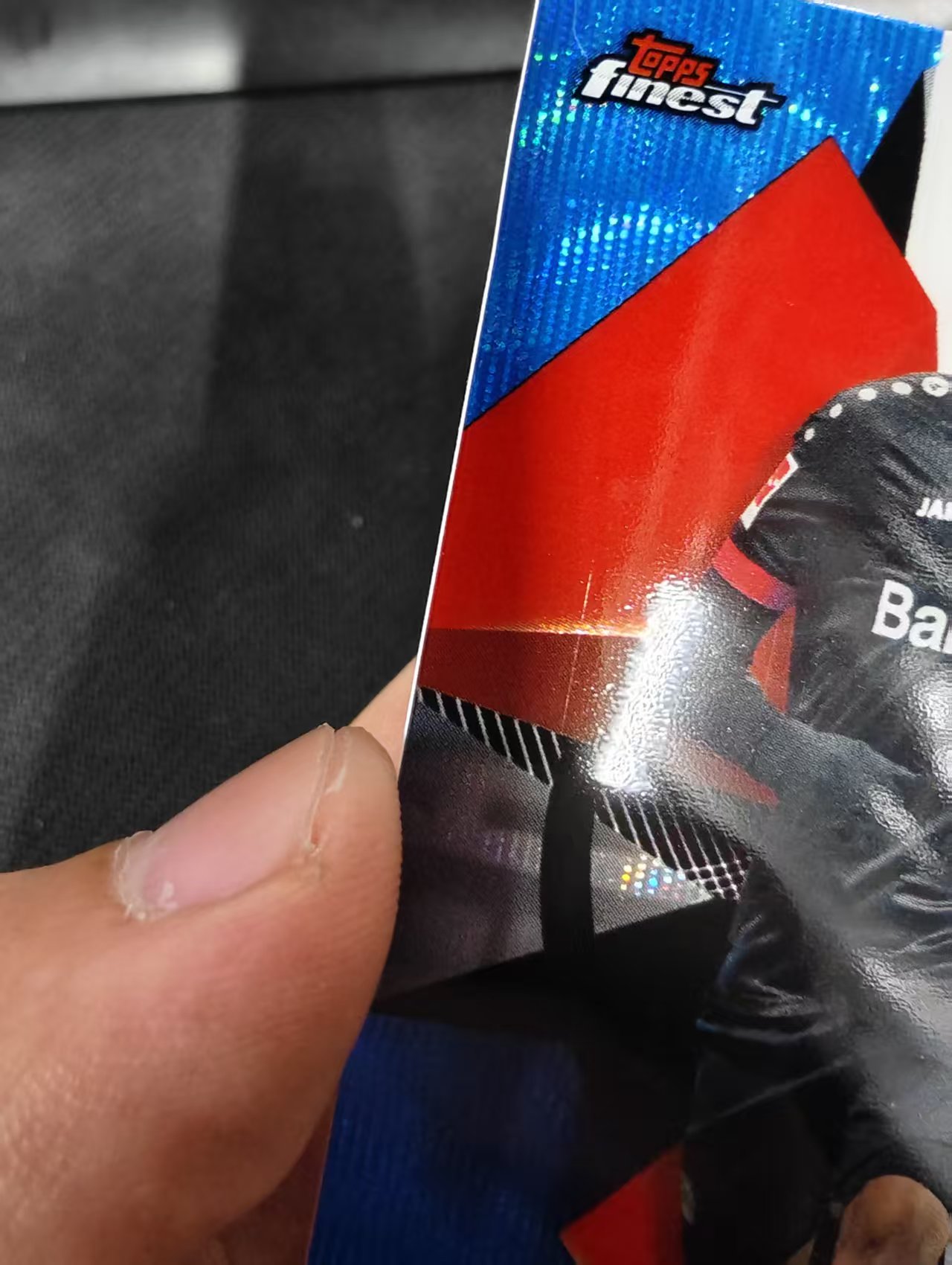 【可合并,不累计】2021 Topps finest Leon Bailey 德甲 勒沃库森 莱昂 拜利 蓝波纹 150编 瑕疵如图