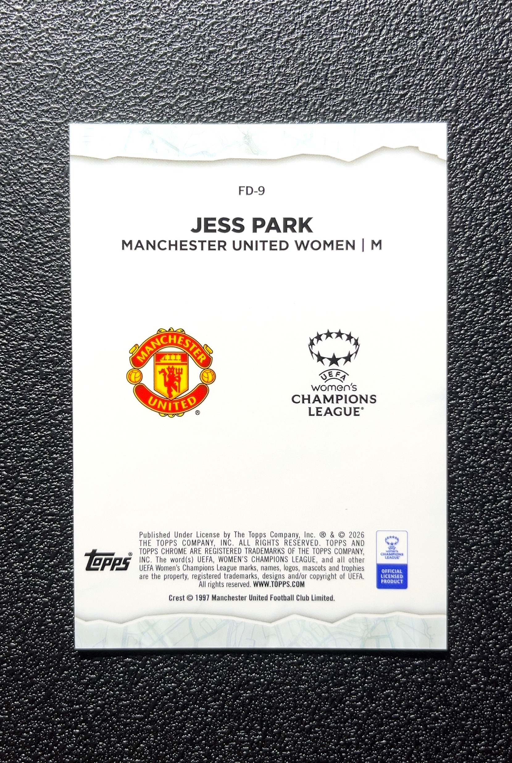 【小白1%代卖】2026 Topps Chrome Final Destination 最终目的地特卡 JESS PARK 杰斯·帕克 银折 折射 卡品如图 高价值 #FD-9 0801