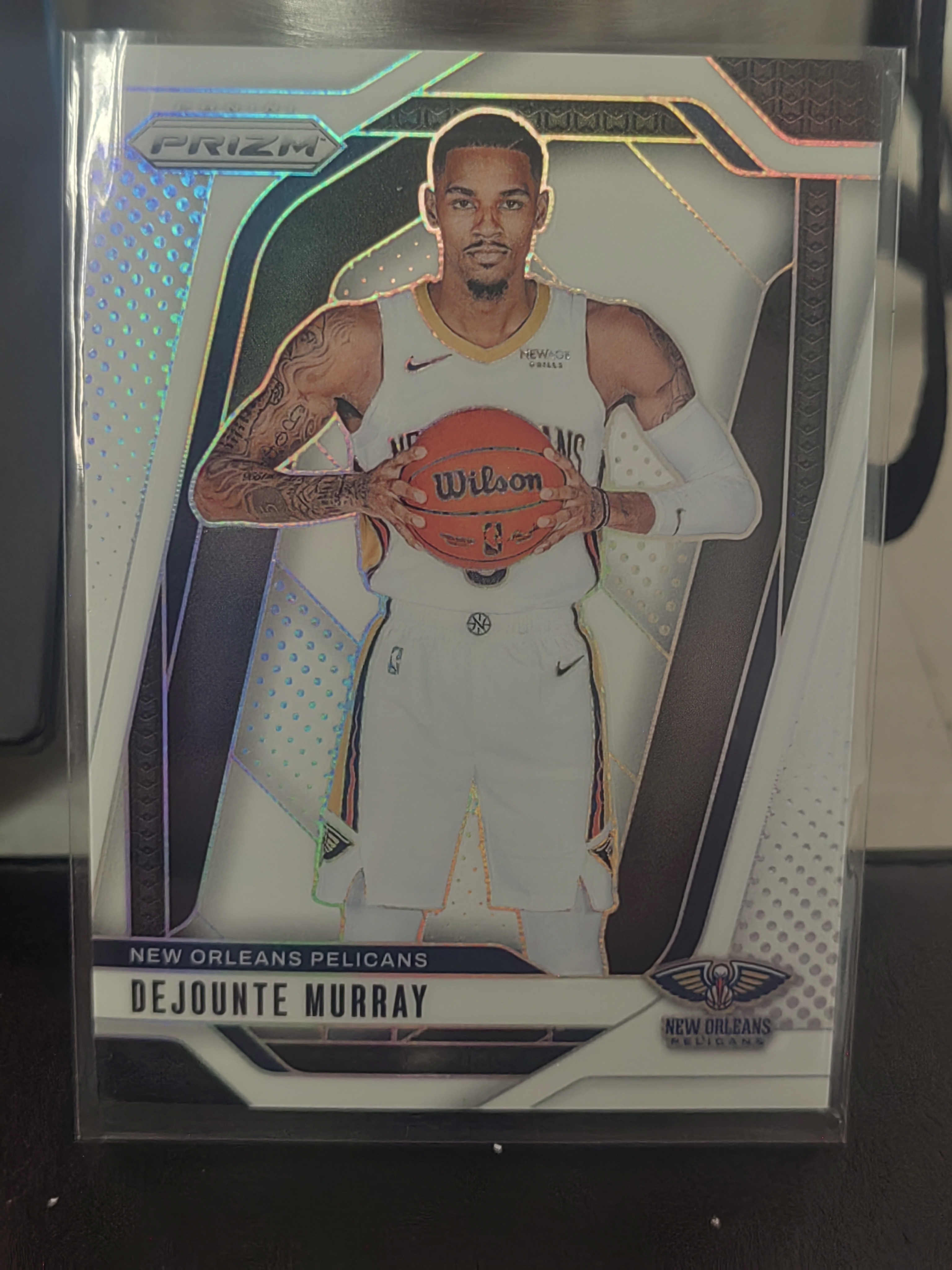 2024-25 Panini Prizm Dejounte Murray PZ 白折 德章泰 穆雷 鹈鹕 175编 小鱼 白边白角 不保卡品 卡品如图