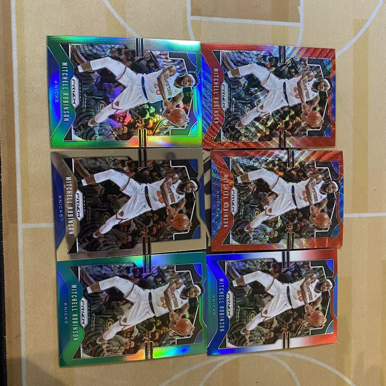 撸卡厮 Lukas 1920 尼克斯 悍将 米切尔 罗宾逊 三色折 红折 绿折 折射卡 打包(人种)