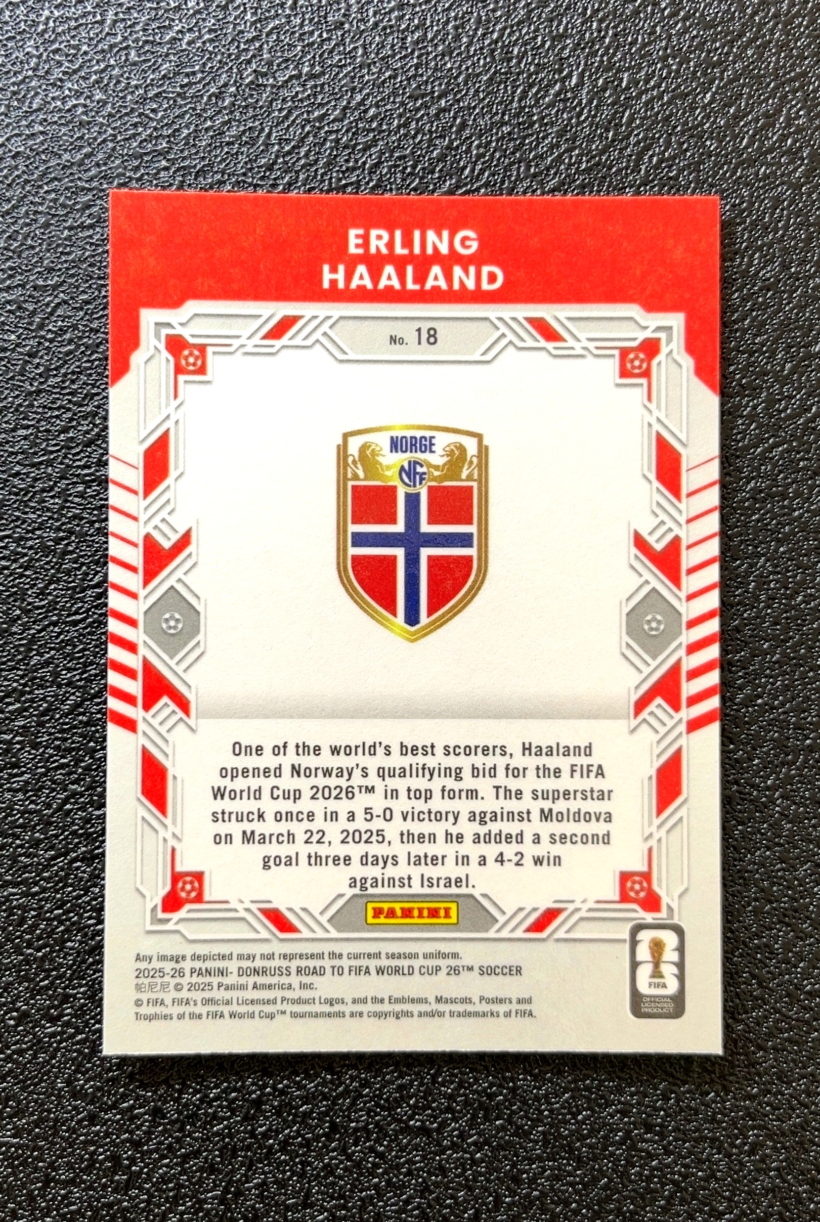 【岛屿拍卖】2025 Panini Donruss Elite Series 精英系列 Erling Haaland 埃尔林·哈兰德 卡品如图 高价值 #18 Norway 挪威 0024#229