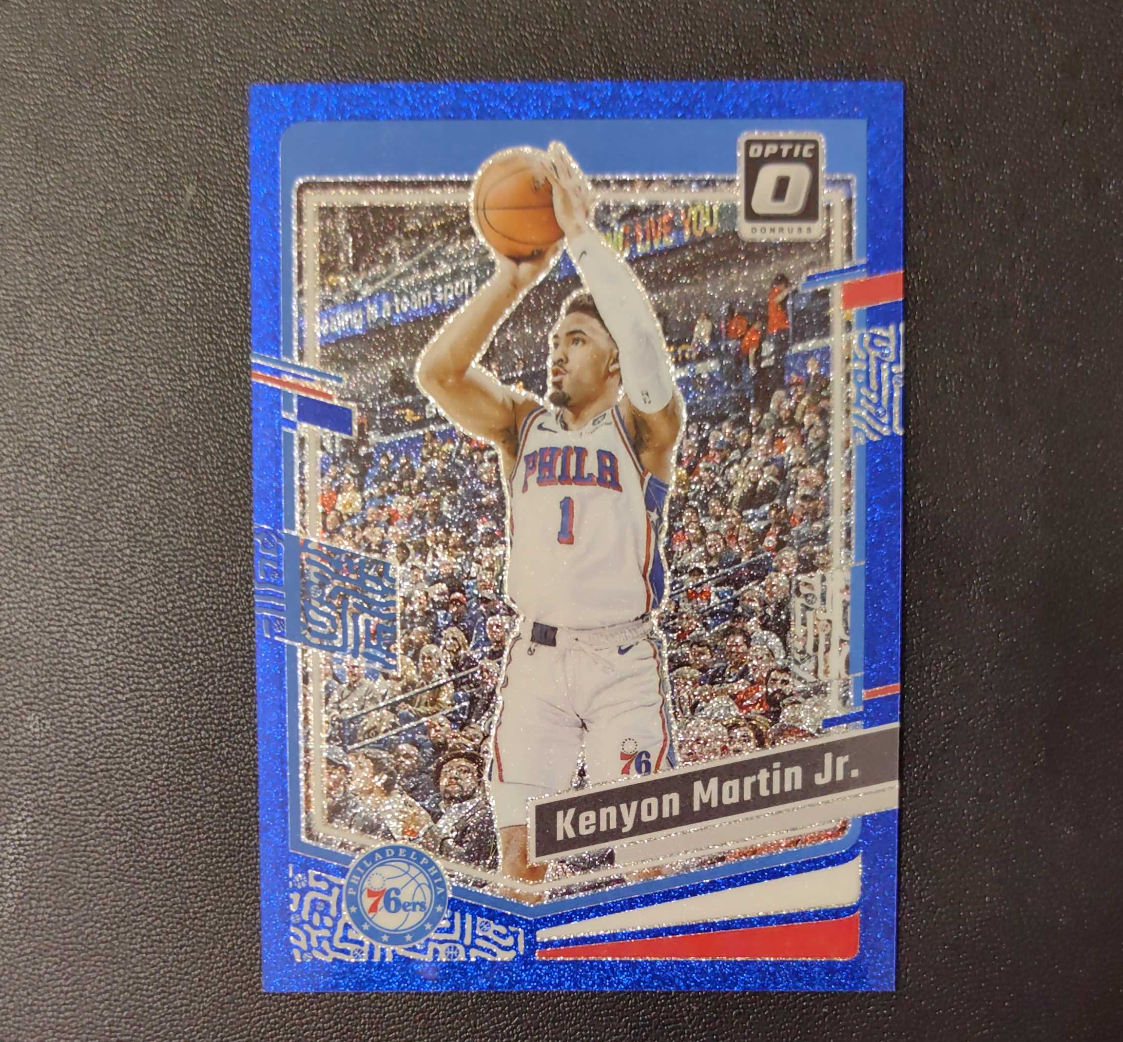 2023-24 Panini Donruss Optic 15编 76人 Kenyon Martin JR 肯扬 马丁 蓝碎闪 低编 东契奇 sga 库里 文班亚马 詹姆斯