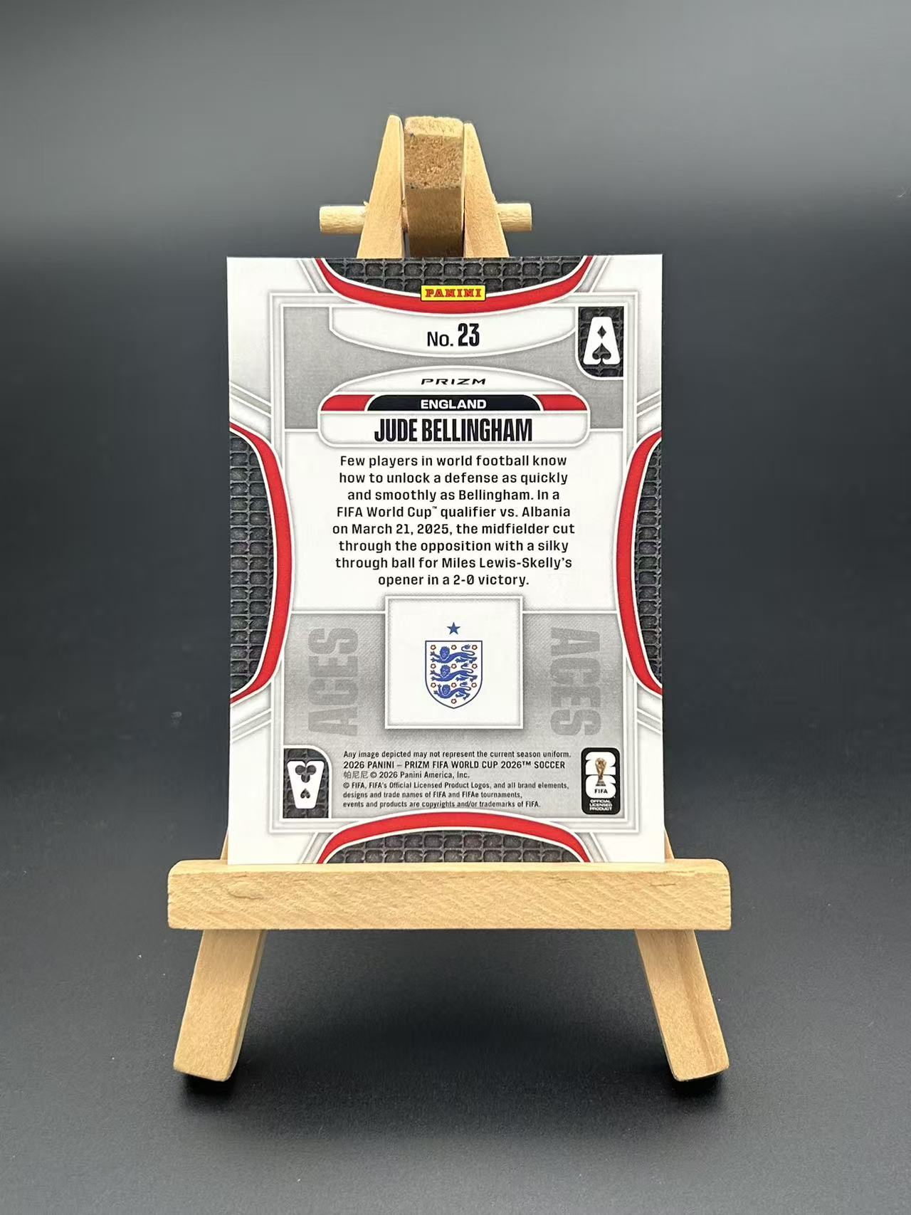 2026 Panini Prizm 世界杯【闪拍代拍】英格兰 裘德 贝林厄姆 扑克牌 特卡 脉冲折 卡品如图 【寻觅5】1