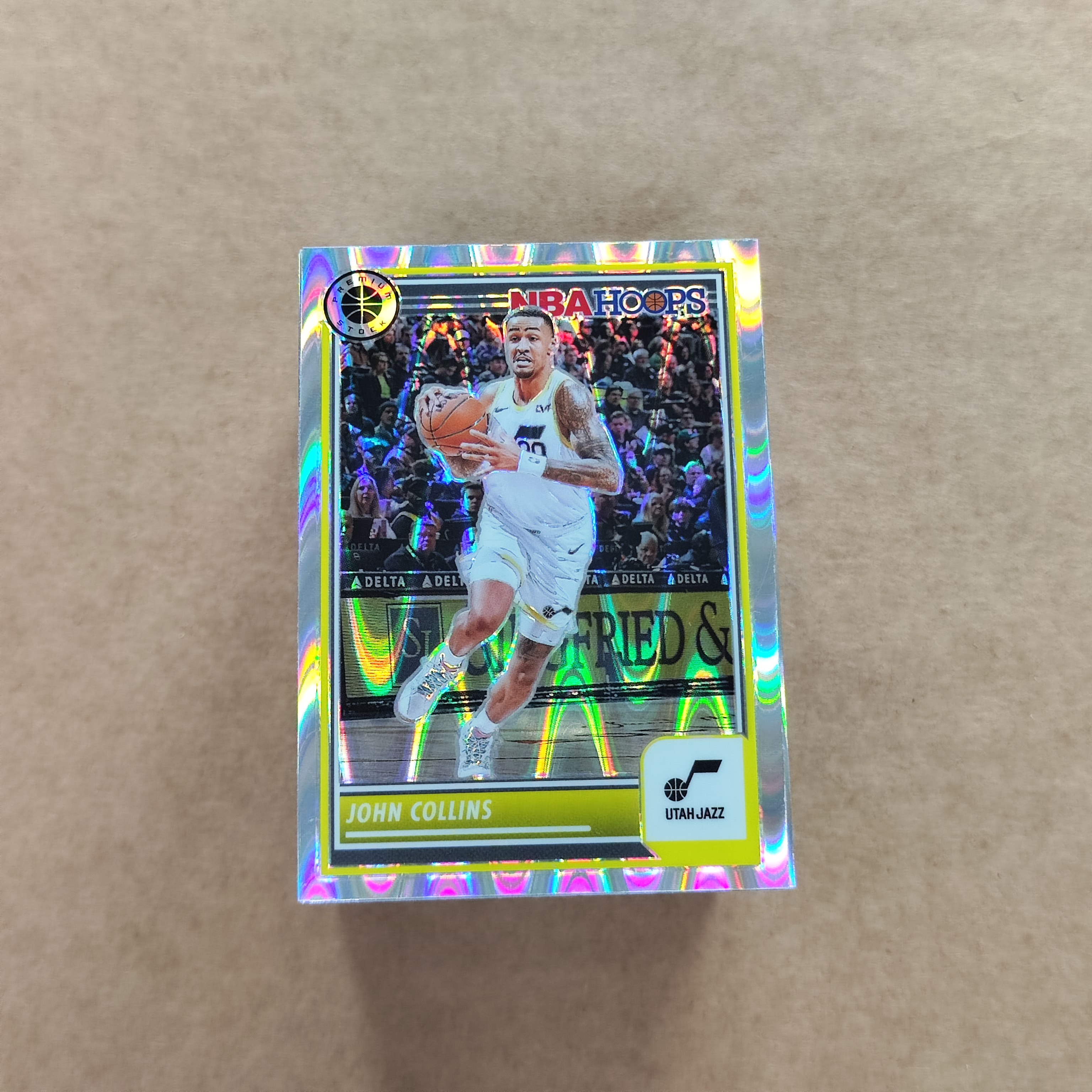 2023-24 【HADE拍卖-免费上拍/回款快】 hoops premium stock John Collins 科林斯 变形虫折 金属版 单卡base/ZKB78