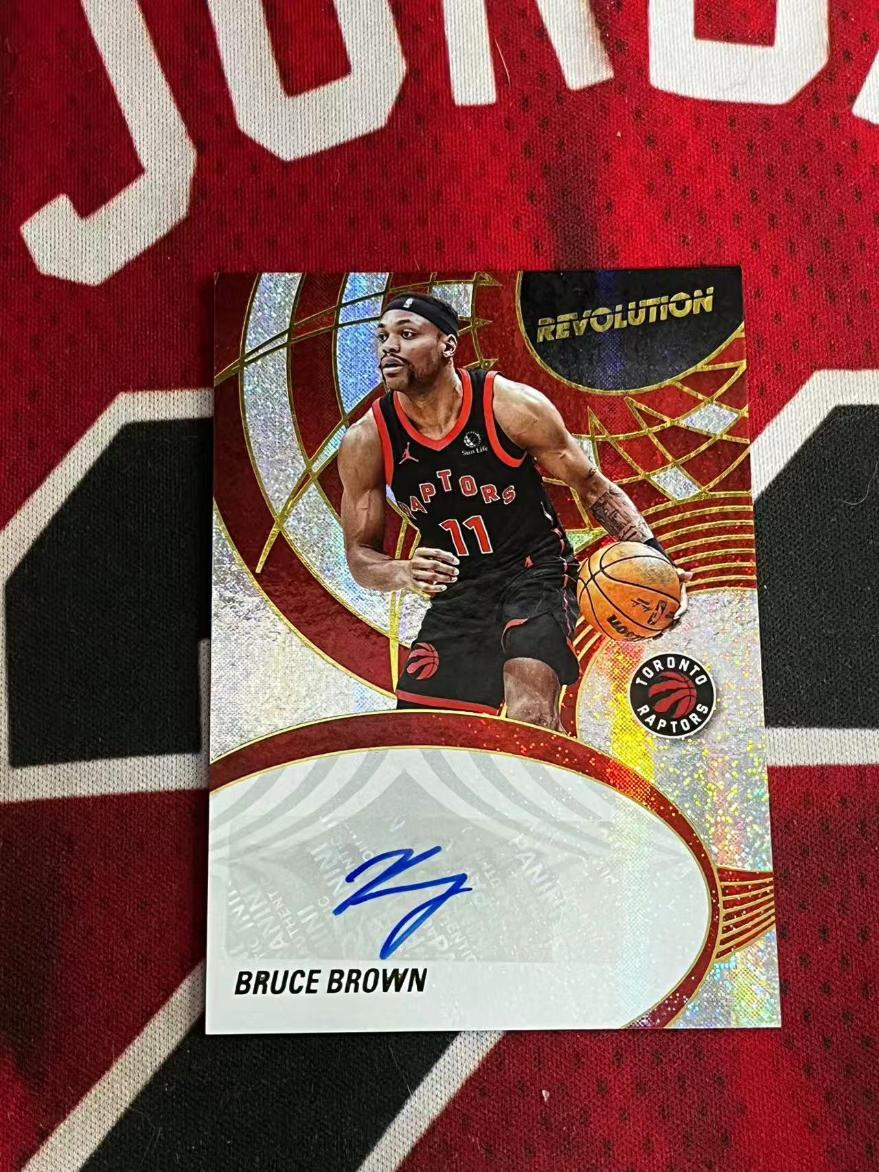 【接寄拍】2024-25 PANINI REVOLUTION 革命系列 猛龙 布鲁斯布朗 签字卡 点点折 折射 专收凑套必备【烂臭嘴拍卖】