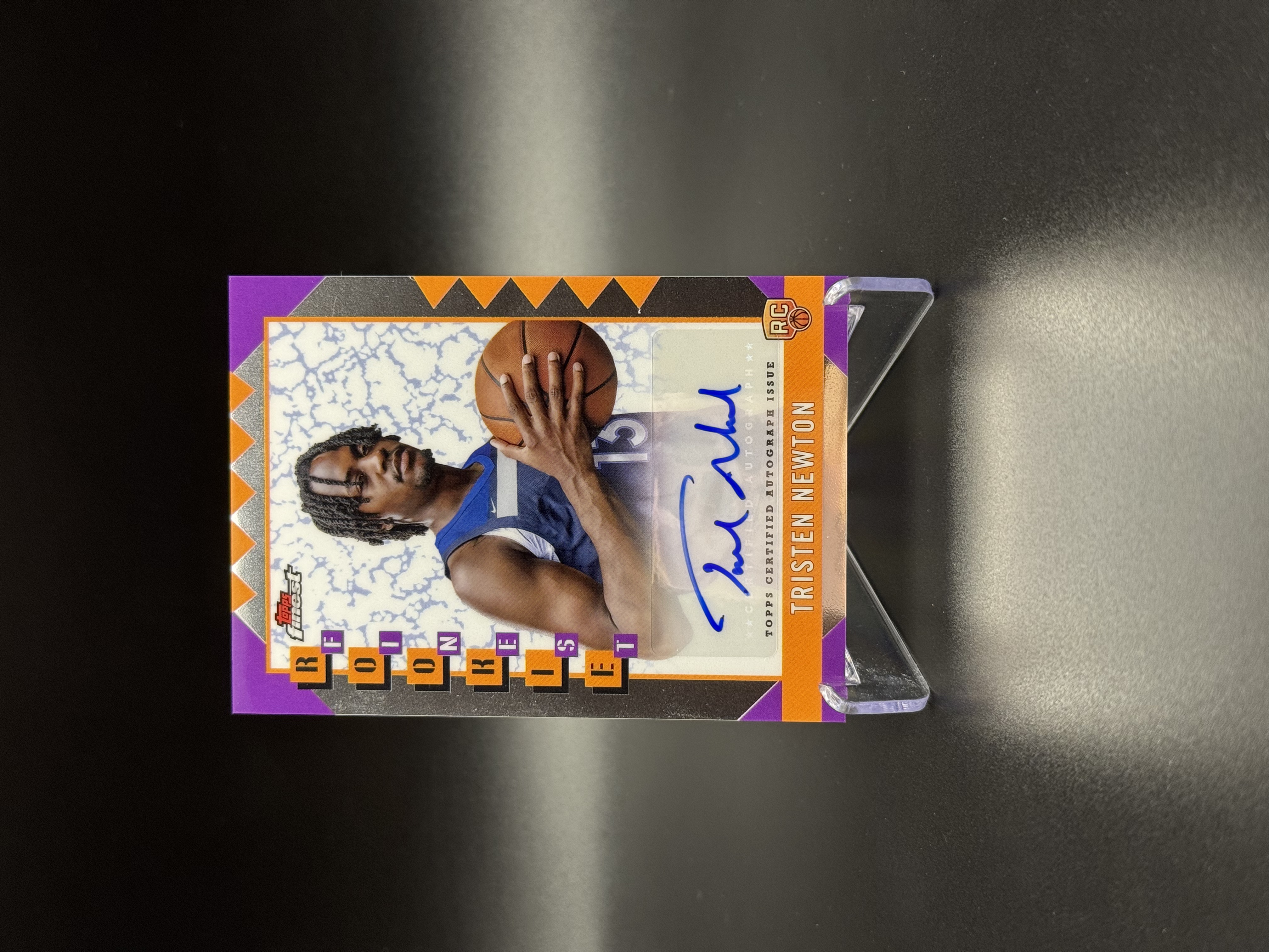 2024-25 Topps Finest Tristen Newton RC 【鲨鱼辣椒 免费代拍】新秀RC 特里斯滕 牛顿 森林狼 新秀签字 银折 专收必备 收藏必备#Tzy