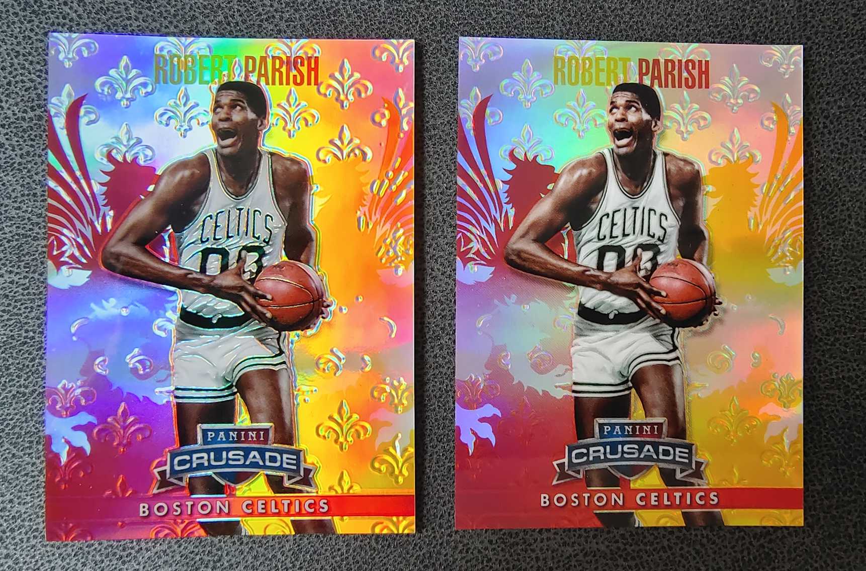 2013-14 Panini Crusade Robert Parish 凯尔特人 罗伯特 帕里什 The Chief酋长 21年职业生涯 超长待机 十字军 红折两张 012/349 320/349