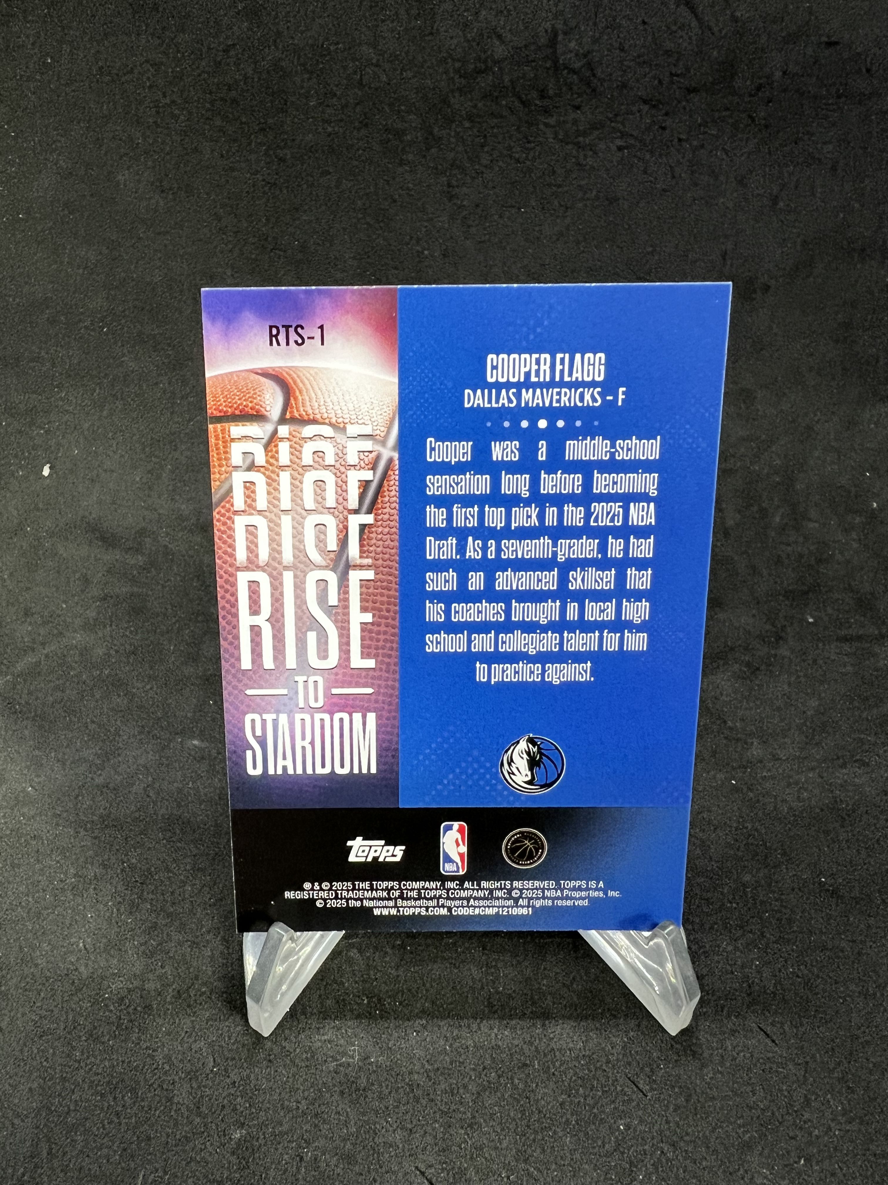 【赛卡代卖】 24-25 TOPPS FLAGSHIP COOPER FLAGG 库珀 弗拉格 独行侠 新秀RC 特卡 状元 顶星 顶秀 潜力 热门 115加14
