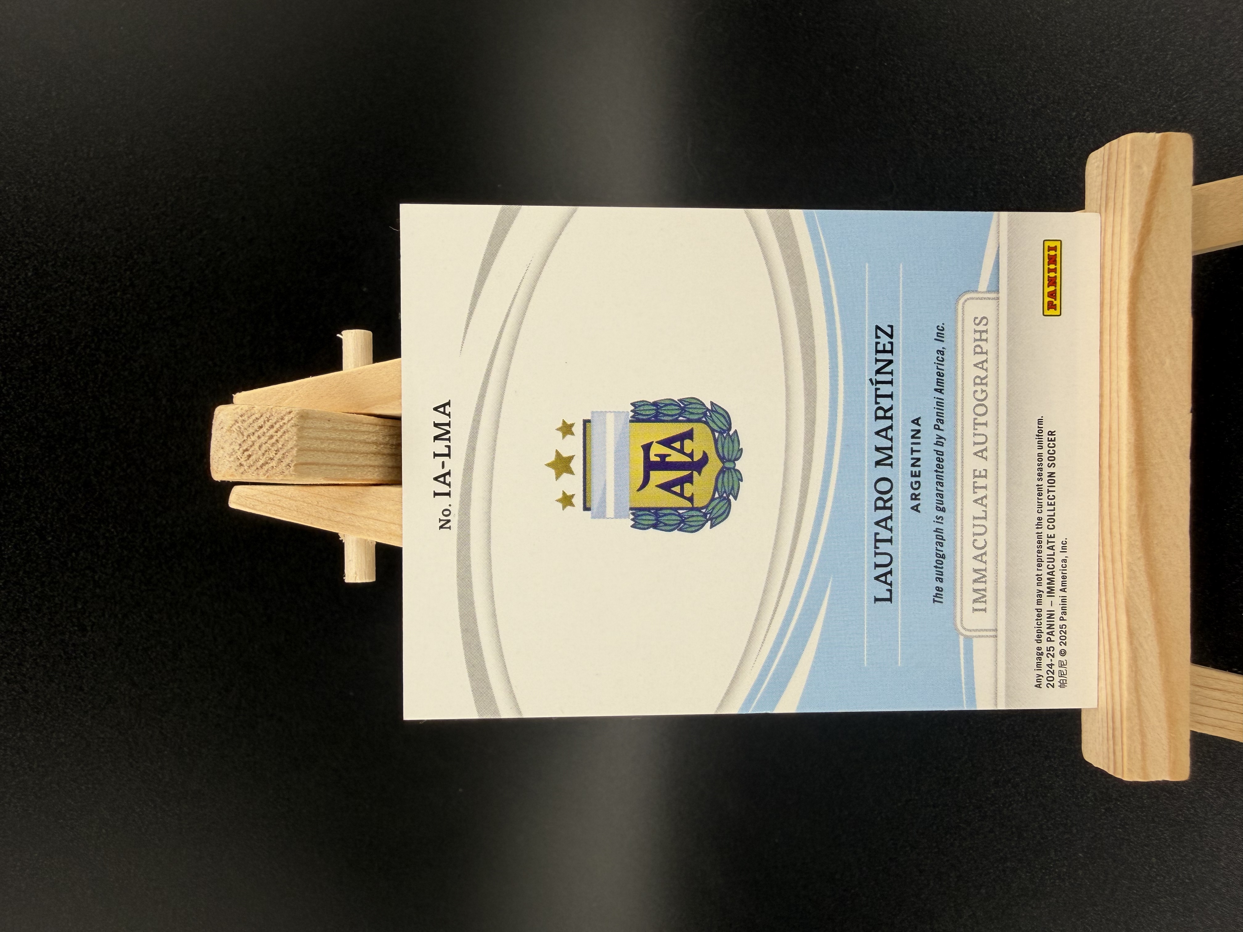 2024-25 Panini Immaculate Lautaro Martinez 爱咪咪 阿根廷 国际米兰 劳塔罗 马丁内斯 签字 27/49编 卡品如图 【陌浪小程】