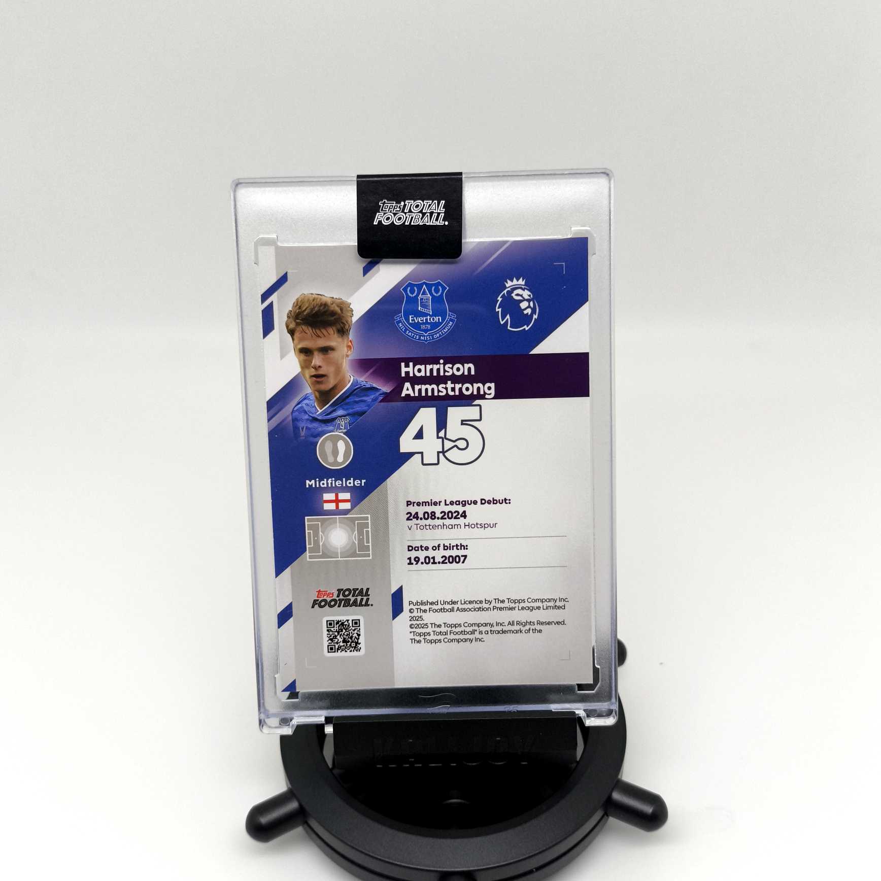 2025-26 Topps Total Football Harrison Armstrong RC 哈里森·阿姆斯特朗 埃弗顿新秀 埃弗顿 英格兰 3/5编TTF 原封砖