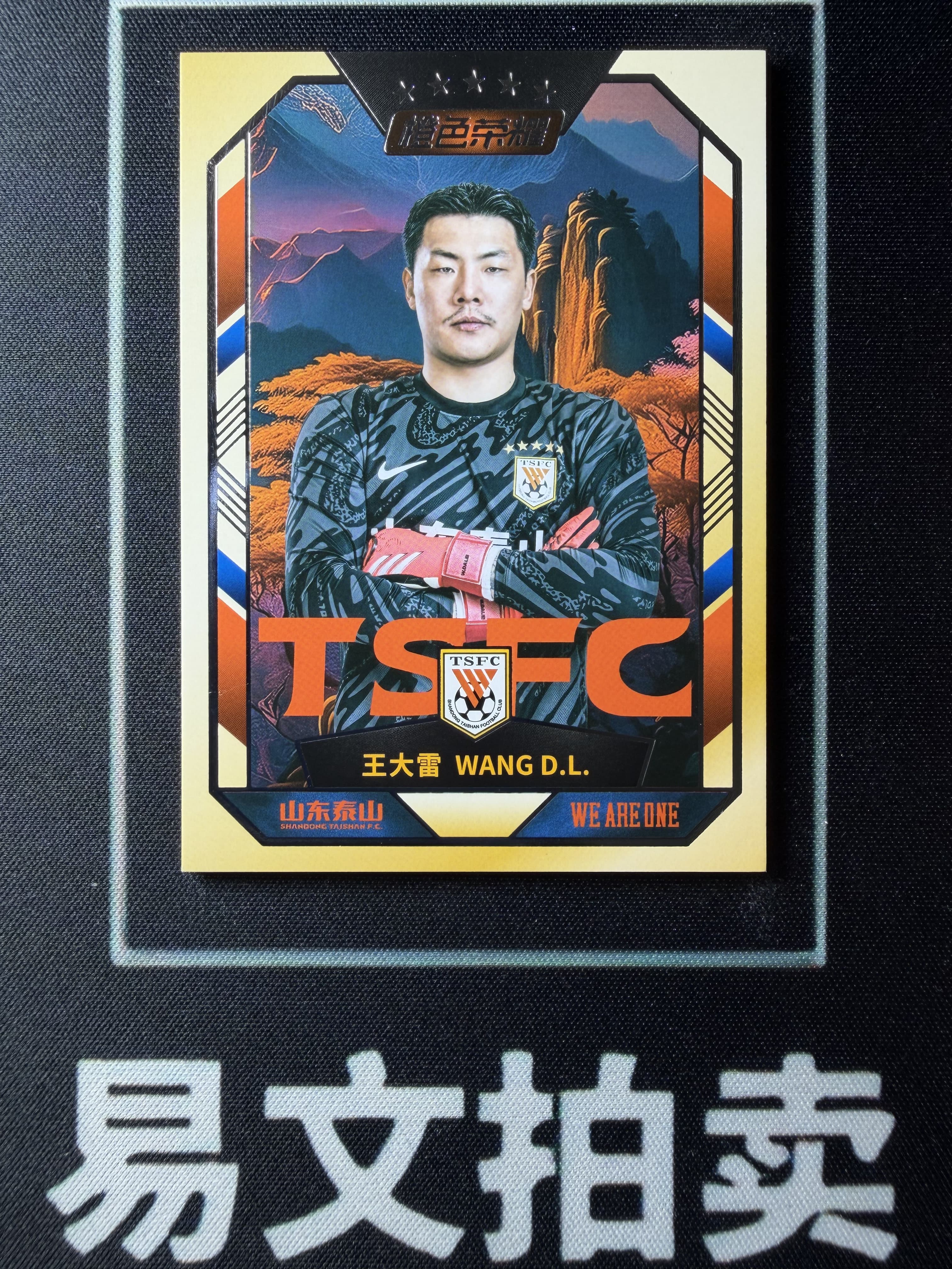 【易文拍卖 超级回款】2025 上海巅峰潮玩 橙色荣耀 中超 山东泰山队盒 王大雷 094/125编 #WWJ