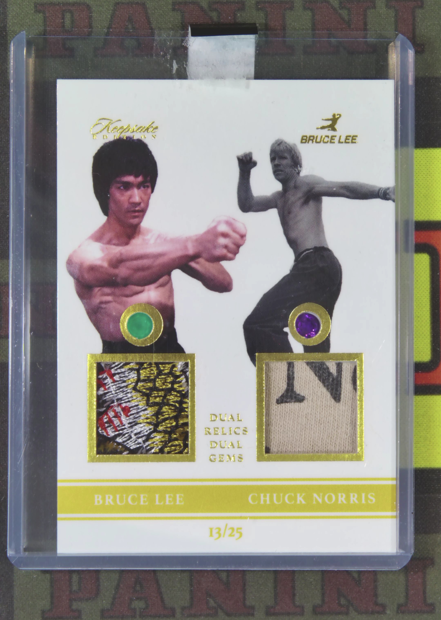 2024 Keepsake other Bruce Lee Nirvana Project 李小龙 查克 诺里斯 双人 13/25 物料 patch 李小龙 50周年 卡品如图 panpan¥