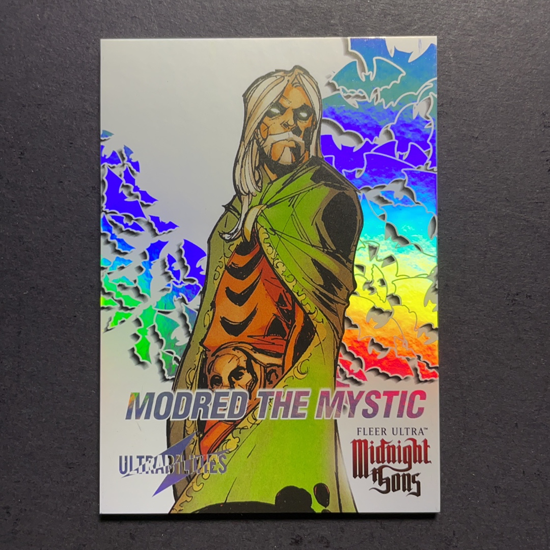 2024 Fleer Marvel (MCU) 午夜之子 秘术师莫德雷德 比例1:18 UB超能力星星折射特卡 序号7of30 2023 UD漫威漫画Fleer Ultra午夜之子 粉条代拍