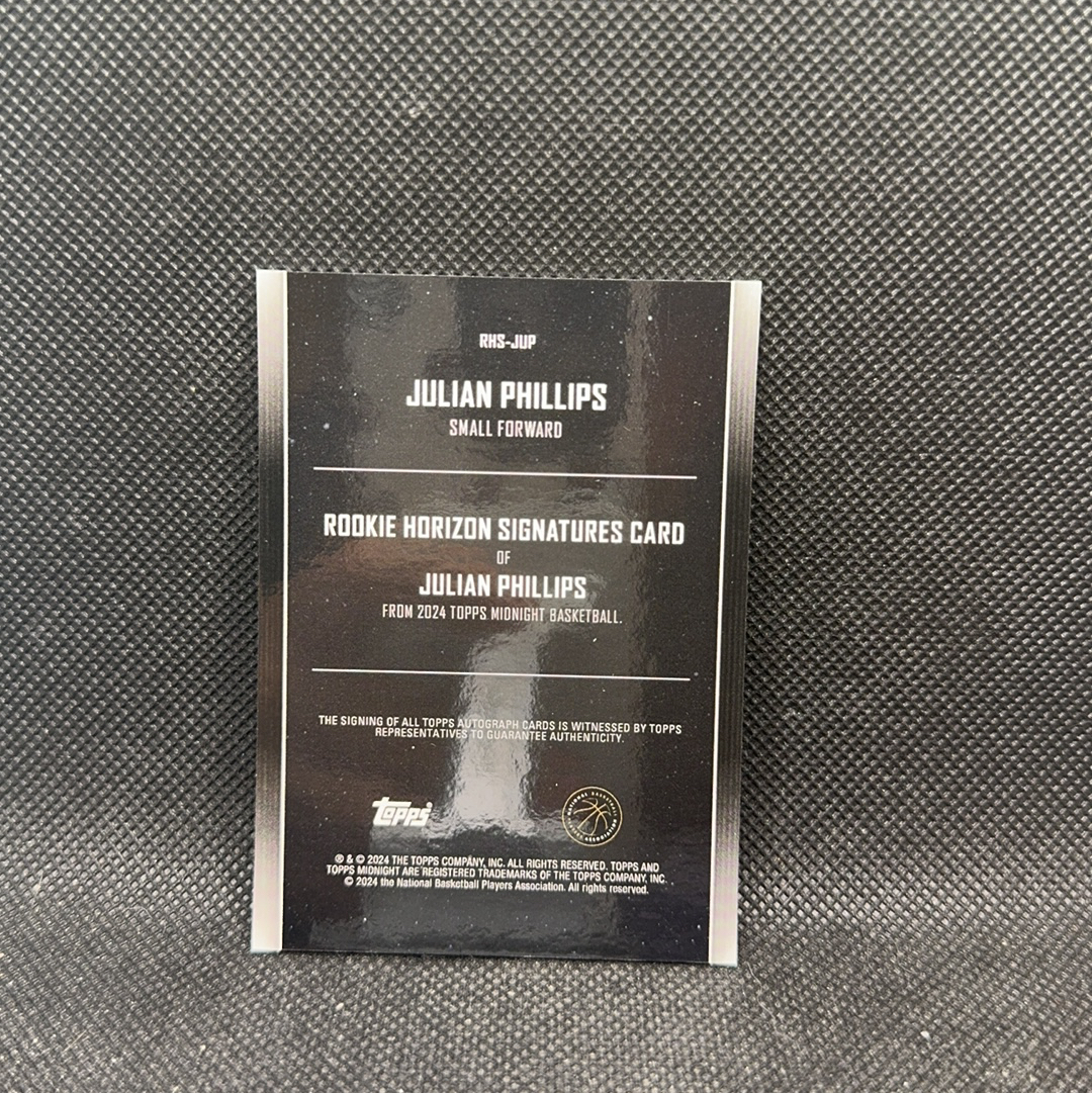 【Roseee代卖】2024 Topps finent Julian Phillips FINENT 新秀RC 菲利普斯 签字 贴签 青 瑕疵如图